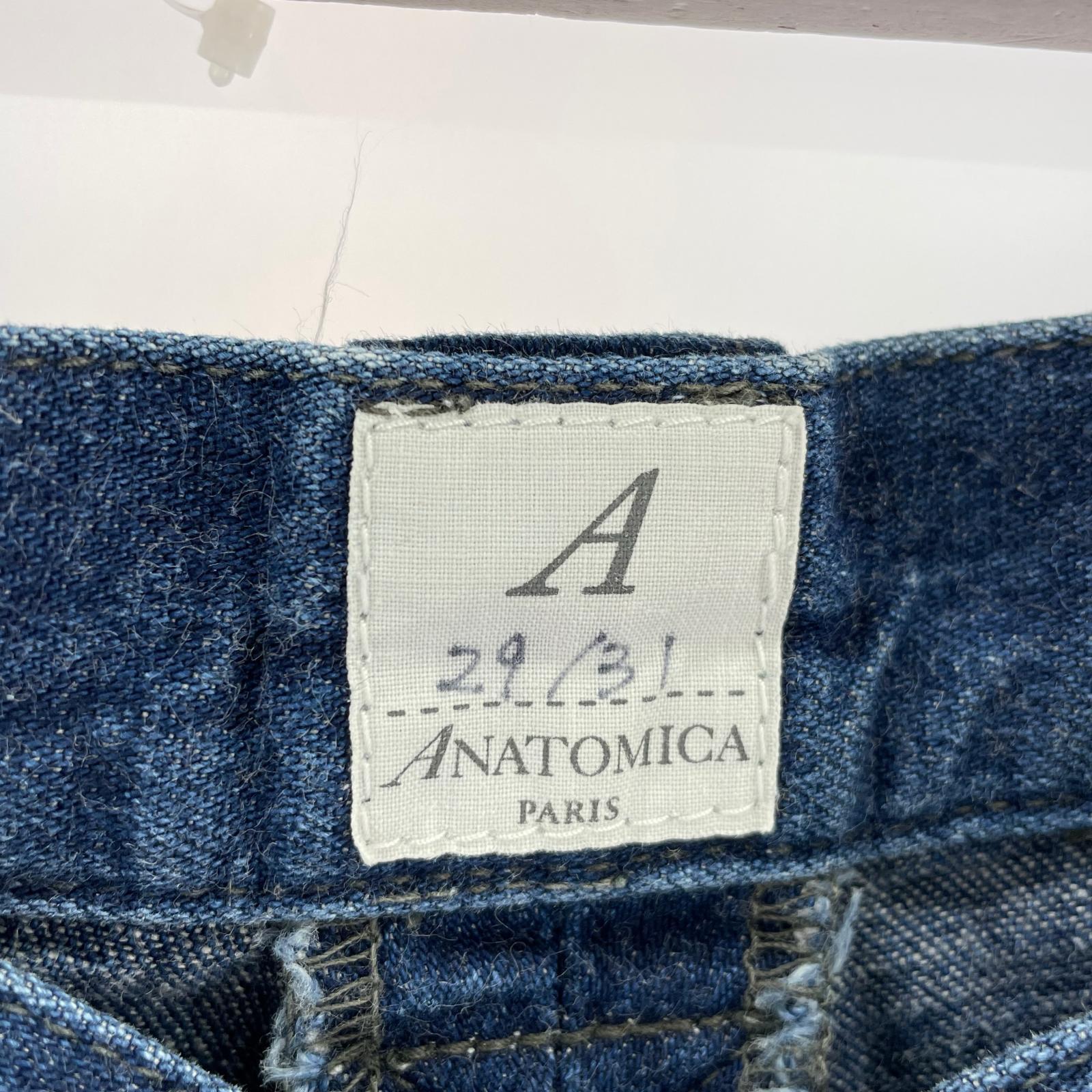 デニムパンツ コットンセンタープレスデニムパンツ ネイビー