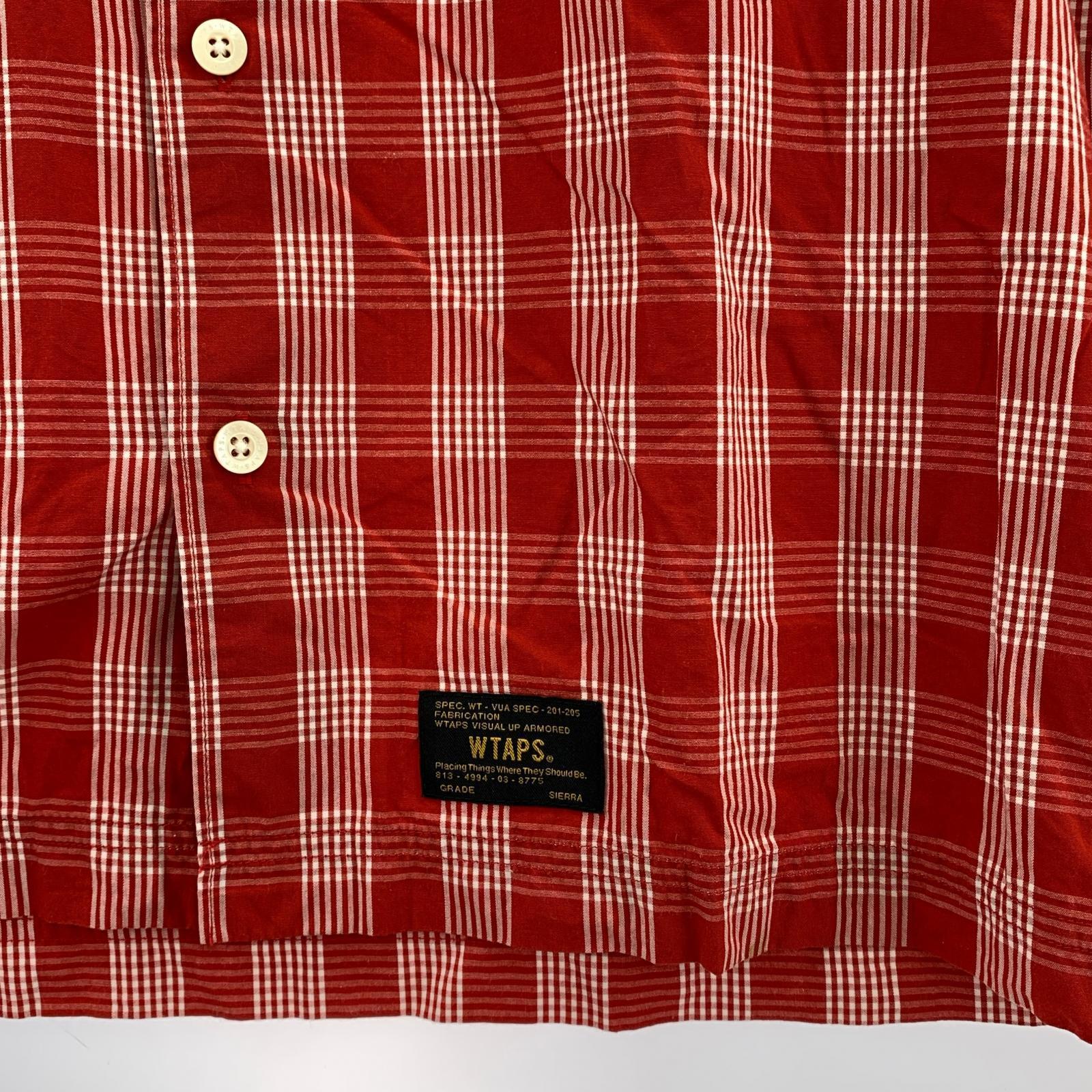 半袖シャツ 16SS チェック 赤(S) S レッド