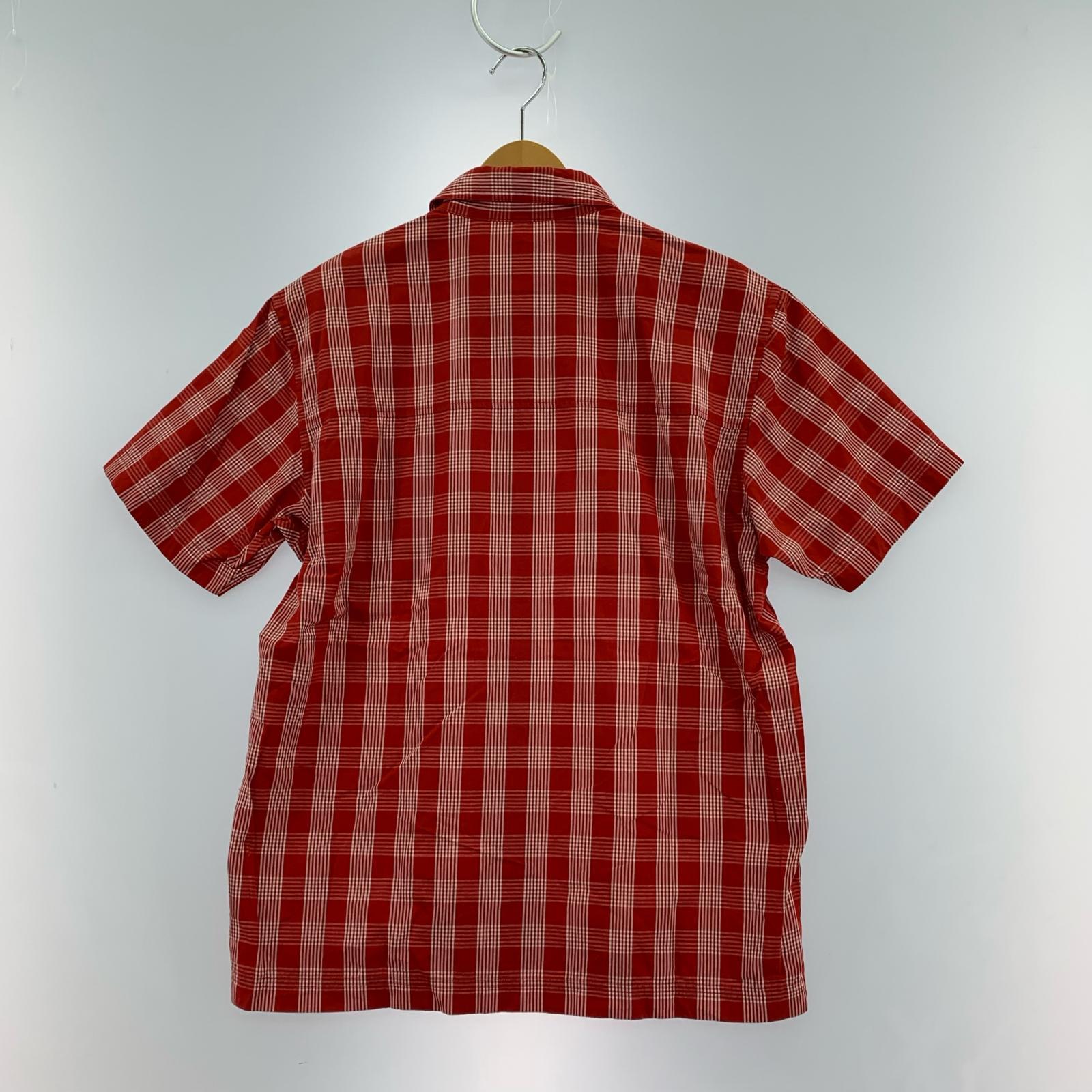 半袖シャツ 16SS チェック 赤(S) S レッド