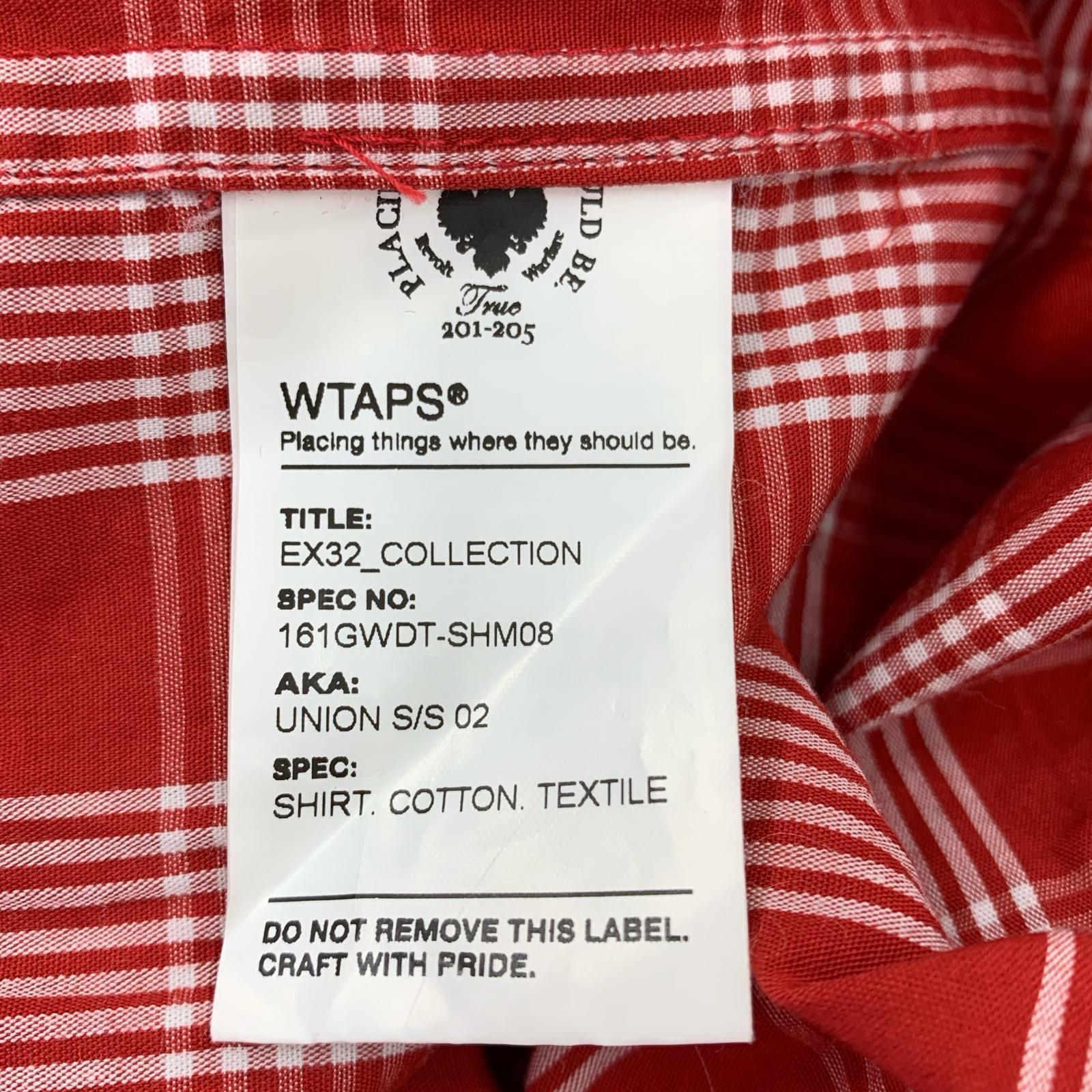 半袖シャツ 16SS チェック 赤(S) S レッド