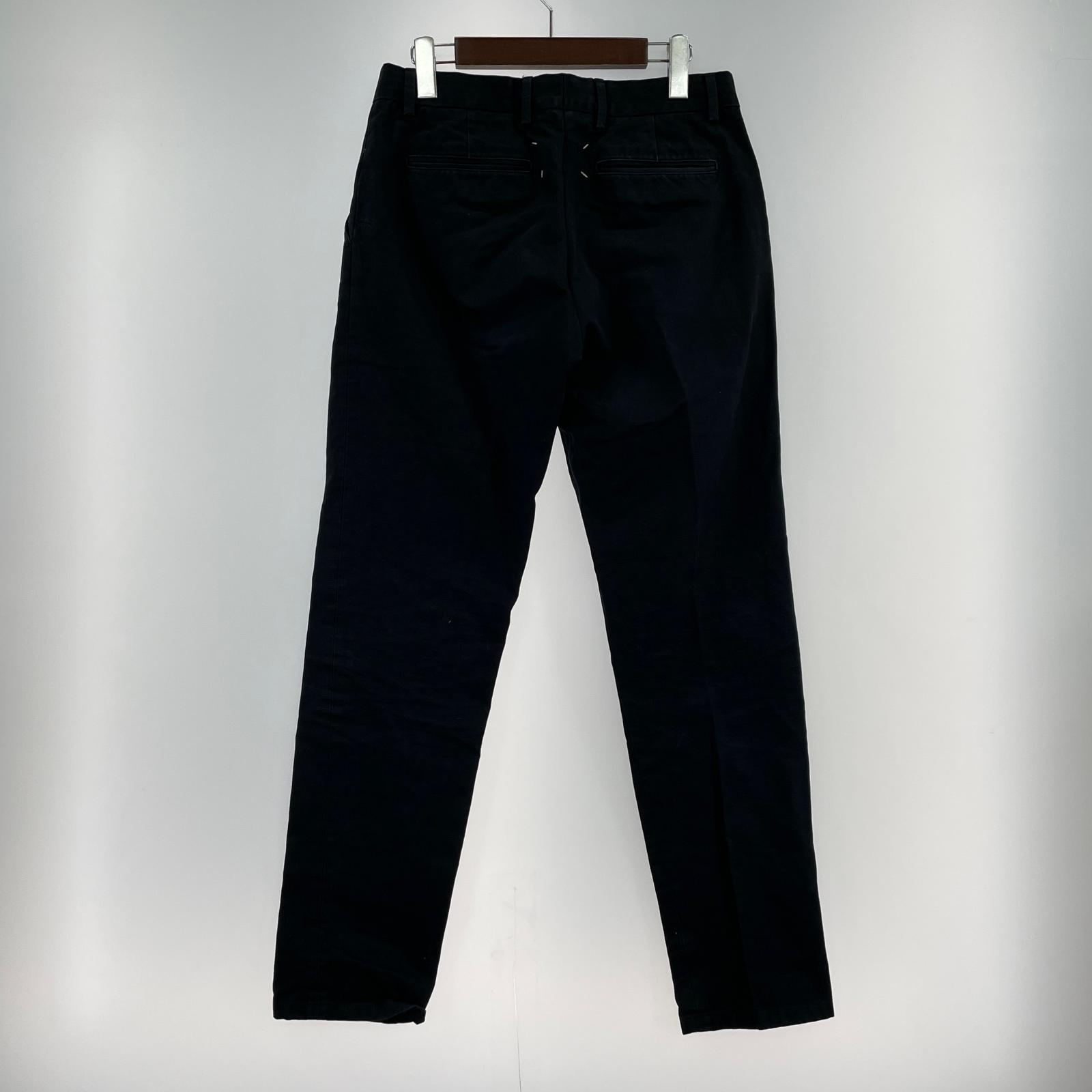 パンツ Maison Margiela 18AW コットンツイルトラウザーパンツ ブラック