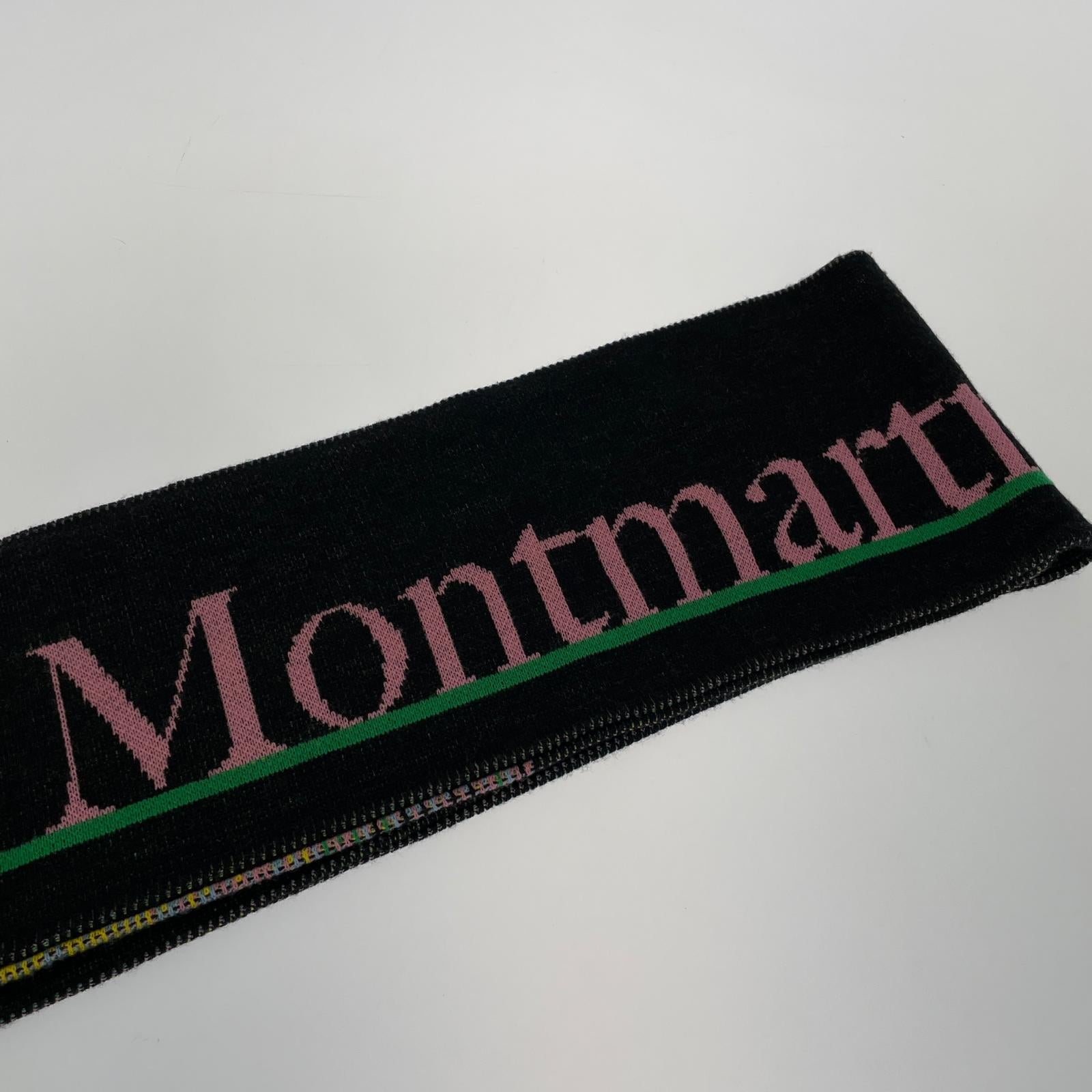 その他アクセサリー MONTMARTRE NEW YORK リバーシブルマフラー ブラック