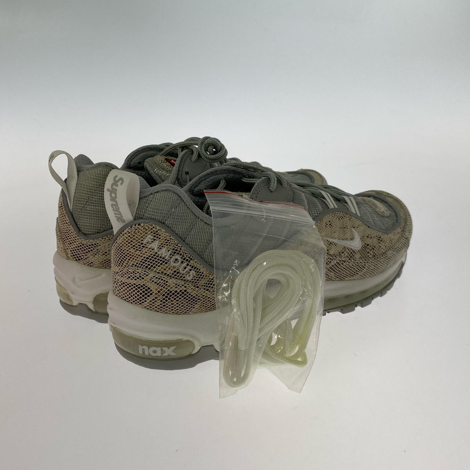 スニーカー ×Supreme AIR MAX 98 Snake Skin (27.5) 27.5cm (US9 1/2 UK9 EU45)