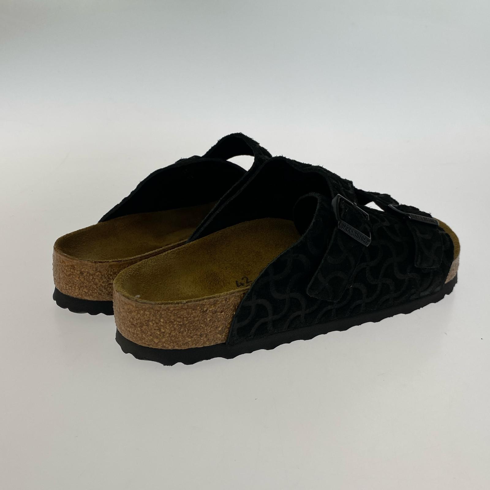 シューズ ×BEAMS チューリッヒ ボーンパターン (42) 42 ブラック