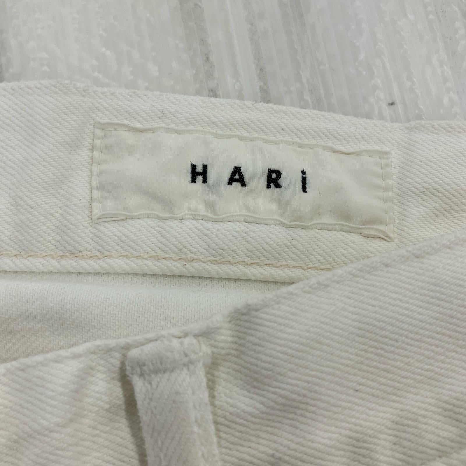 デニムパンツ HARI パッチワーク デニムパンツ WHT 3 ホワイト
