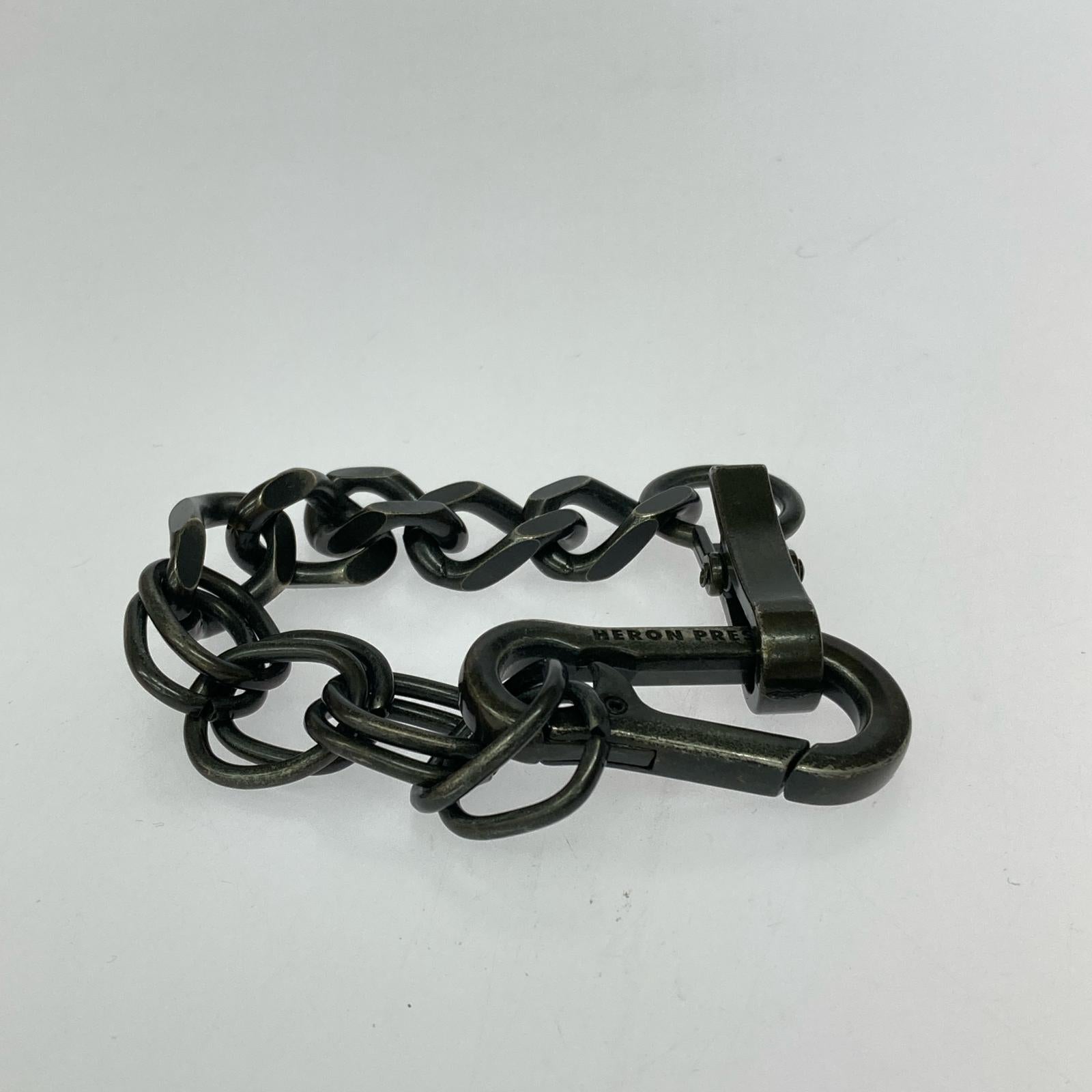 ブレスレット Heron Preston 加工 チェーンブレスレット ブラック