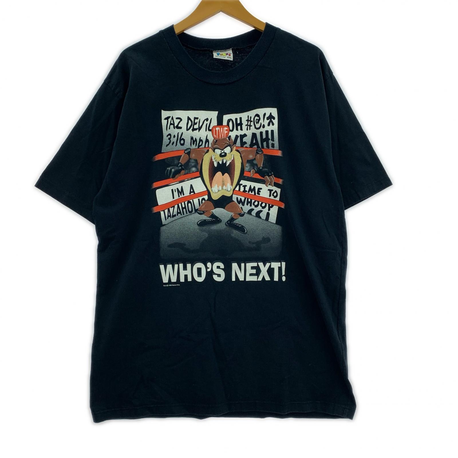 半袖Tシャツ タスマニアデビル プロレスTEE BLK (XXL)