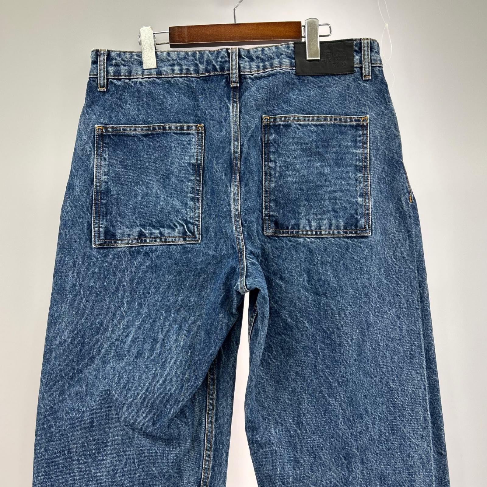 デニムパンツ + ZARA デニムパンツ ブルー