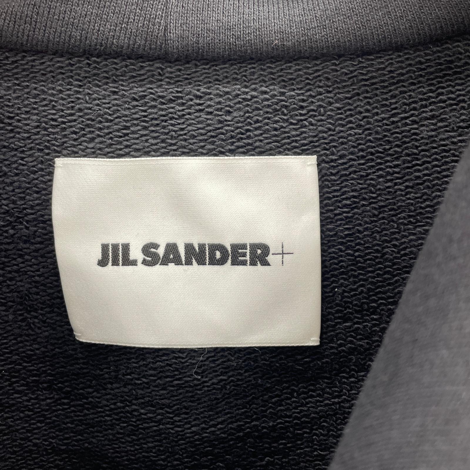 パーカー JIL SANDER+ 25SS ロゴプリントPOパーカー L ブラック L ブラック