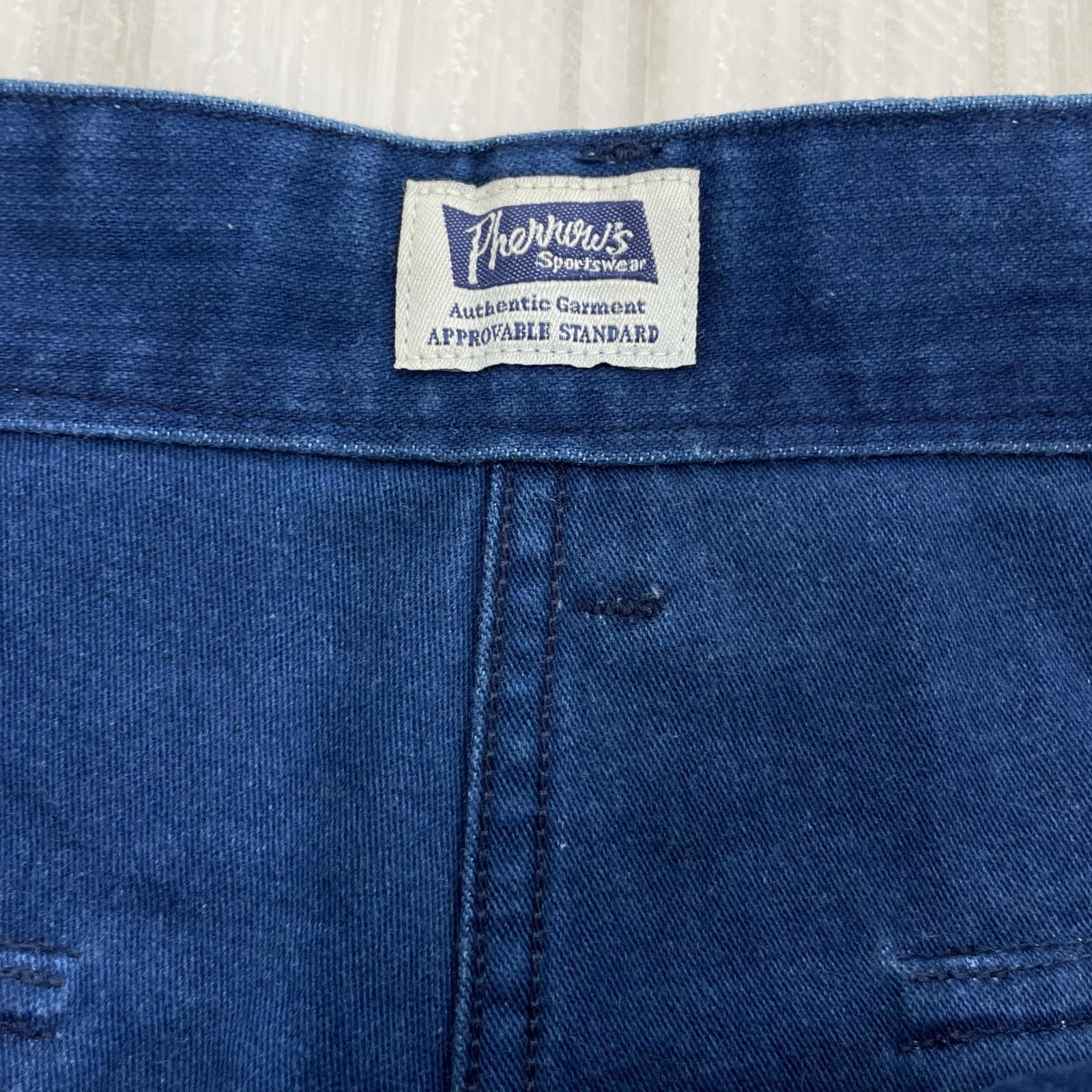パンツ インディゴ ベイカーパンツ 32 ブルー