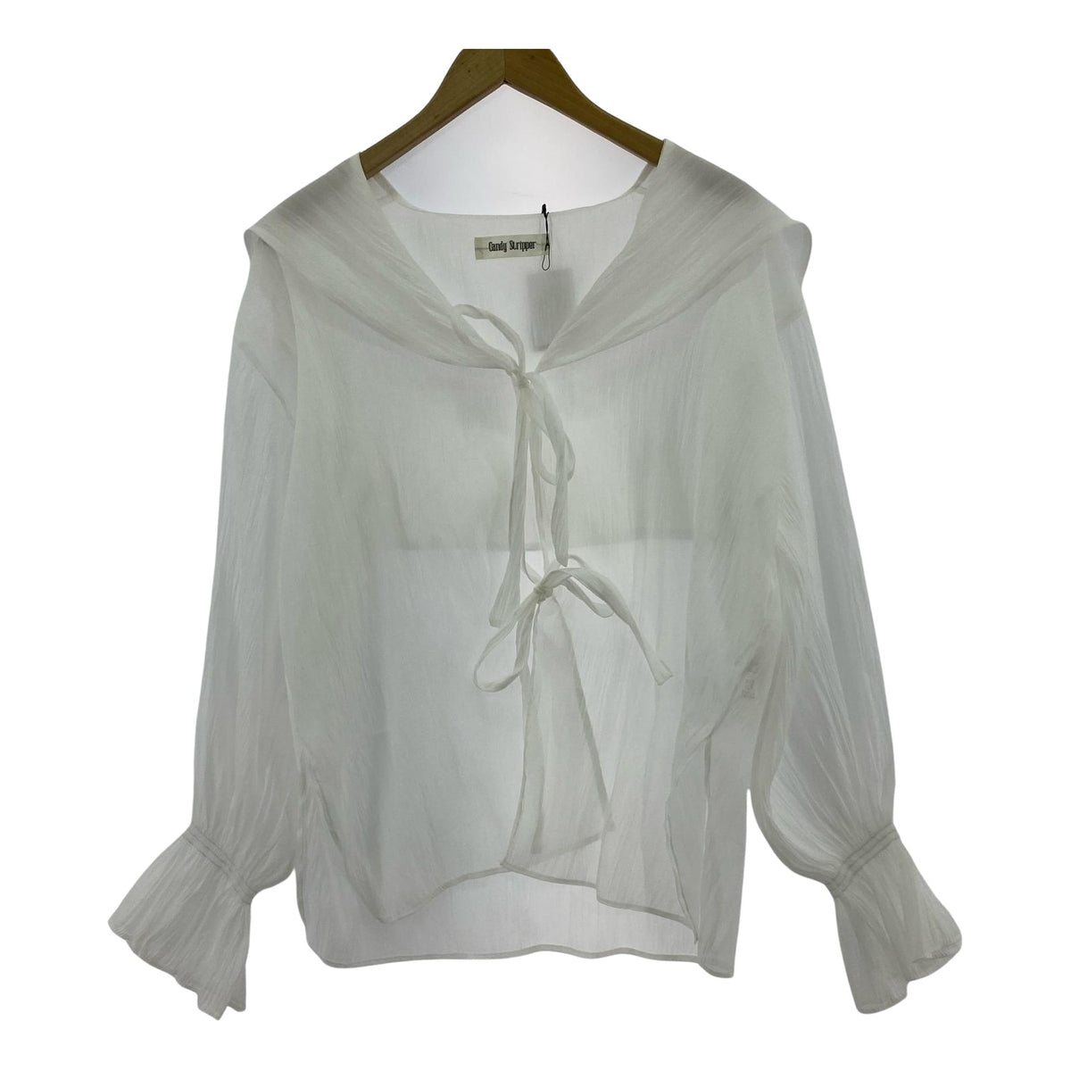 半袖Tシャツ SHEER SAILOR BLOUSE ホワイト