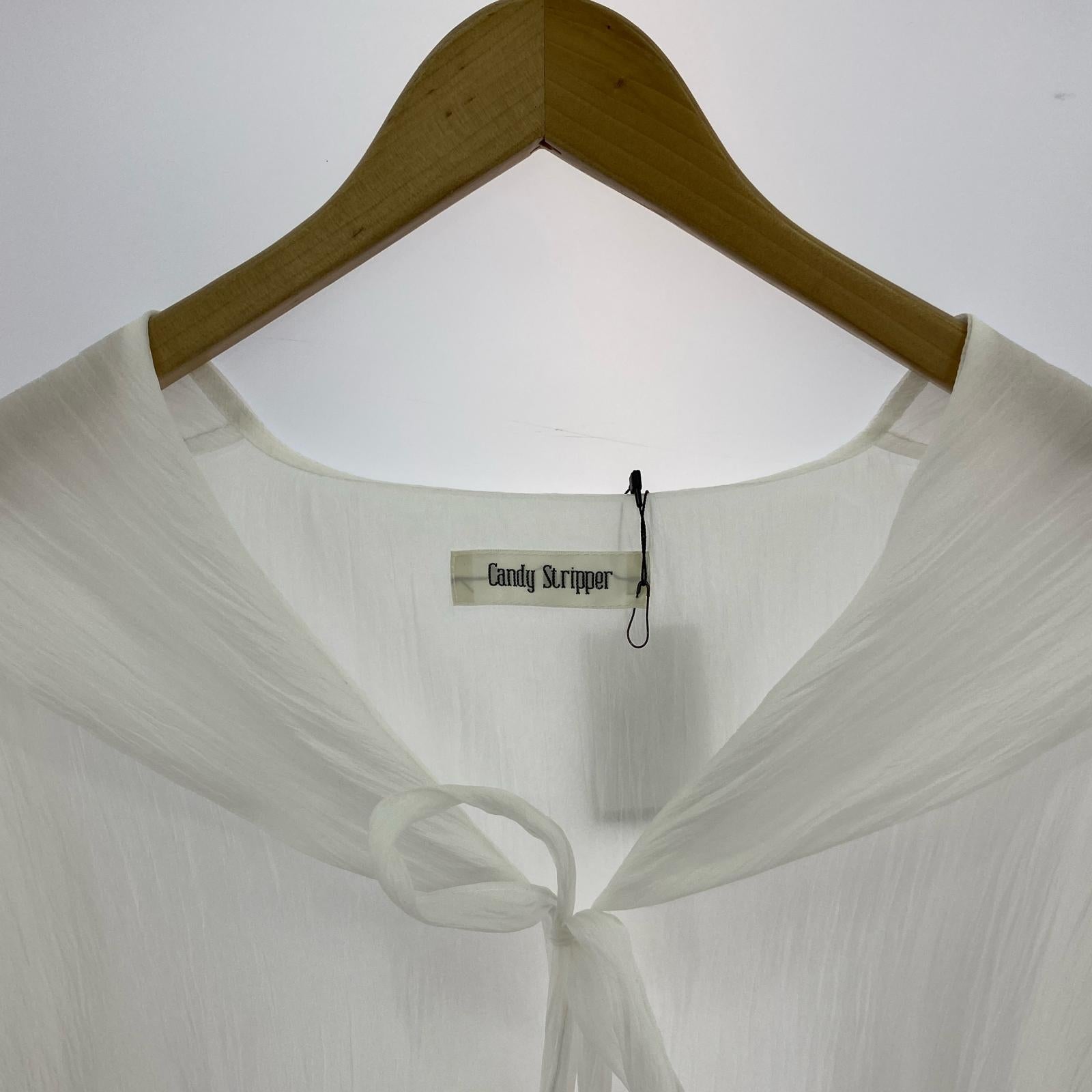 半袖Tシャツ SHEER SAILOR BLOUSE ホワイト