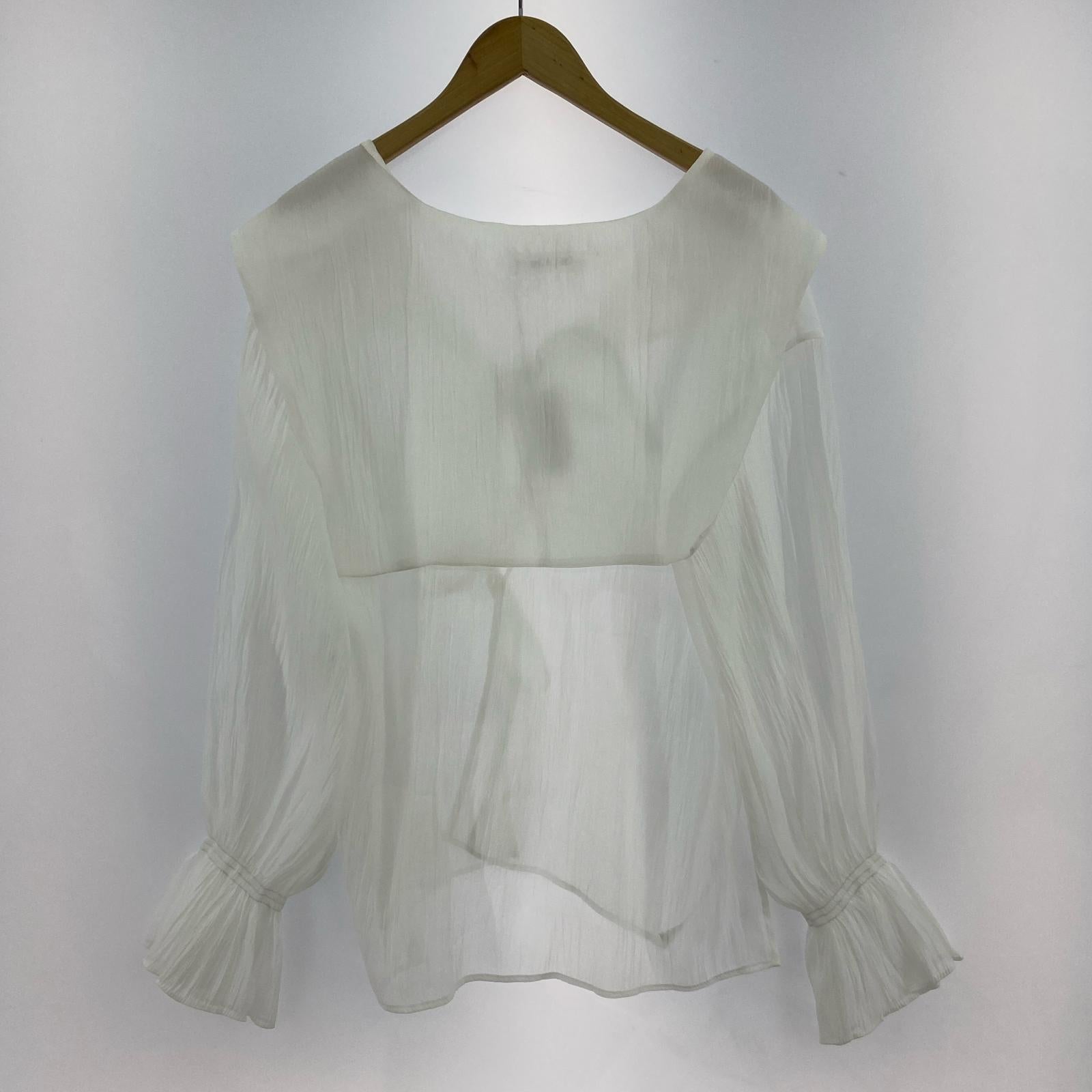 半袖Tシャツ SHEER SAILOR BLOUSE ホワイト