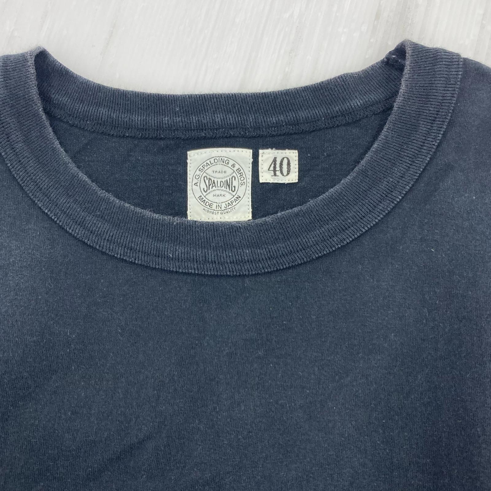 半袖Tシャツ A.G.SPALDING & BROS S/S tee ブラック