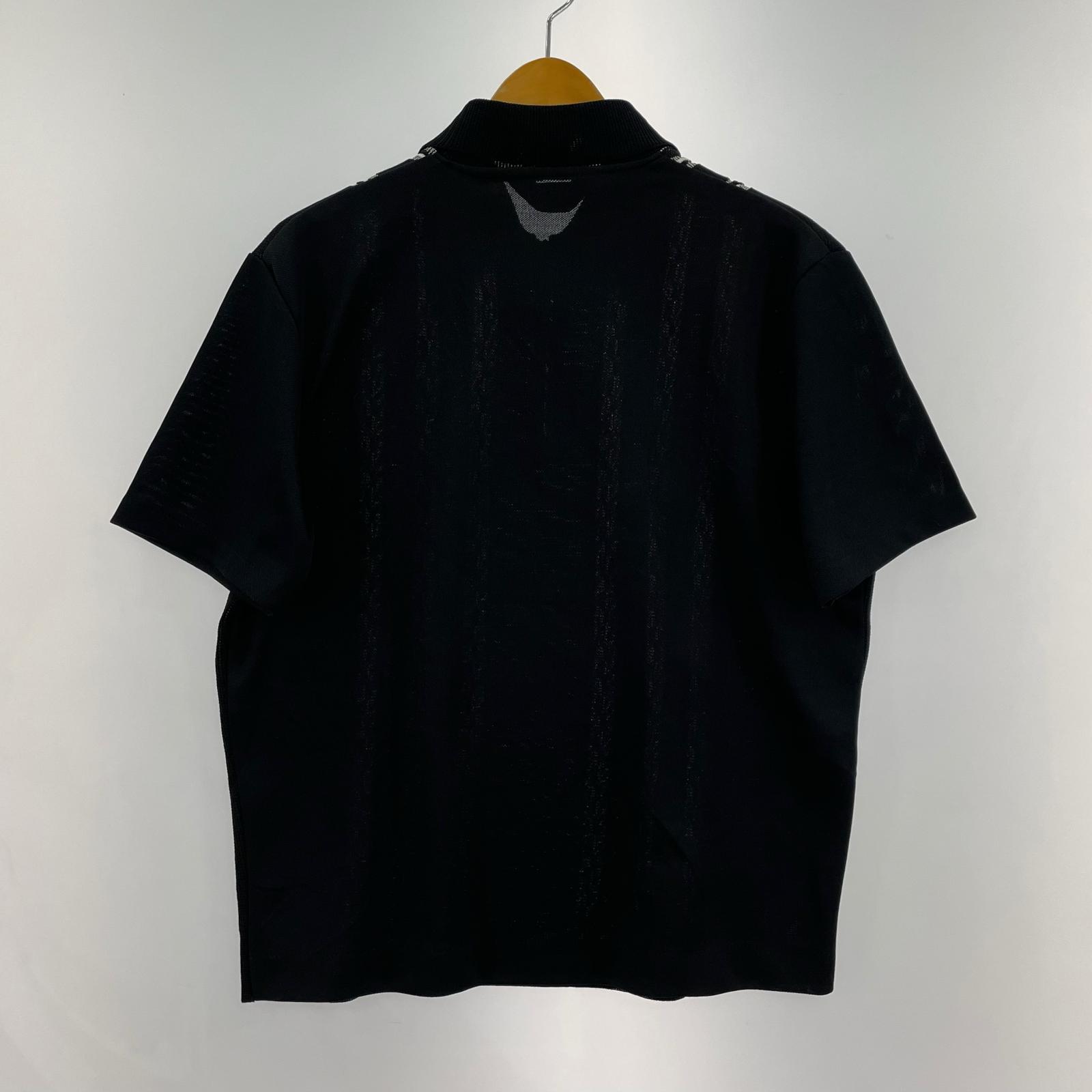 ポロシャツ CLUBMAN ハーフジップニットポロ (M) M ブラック