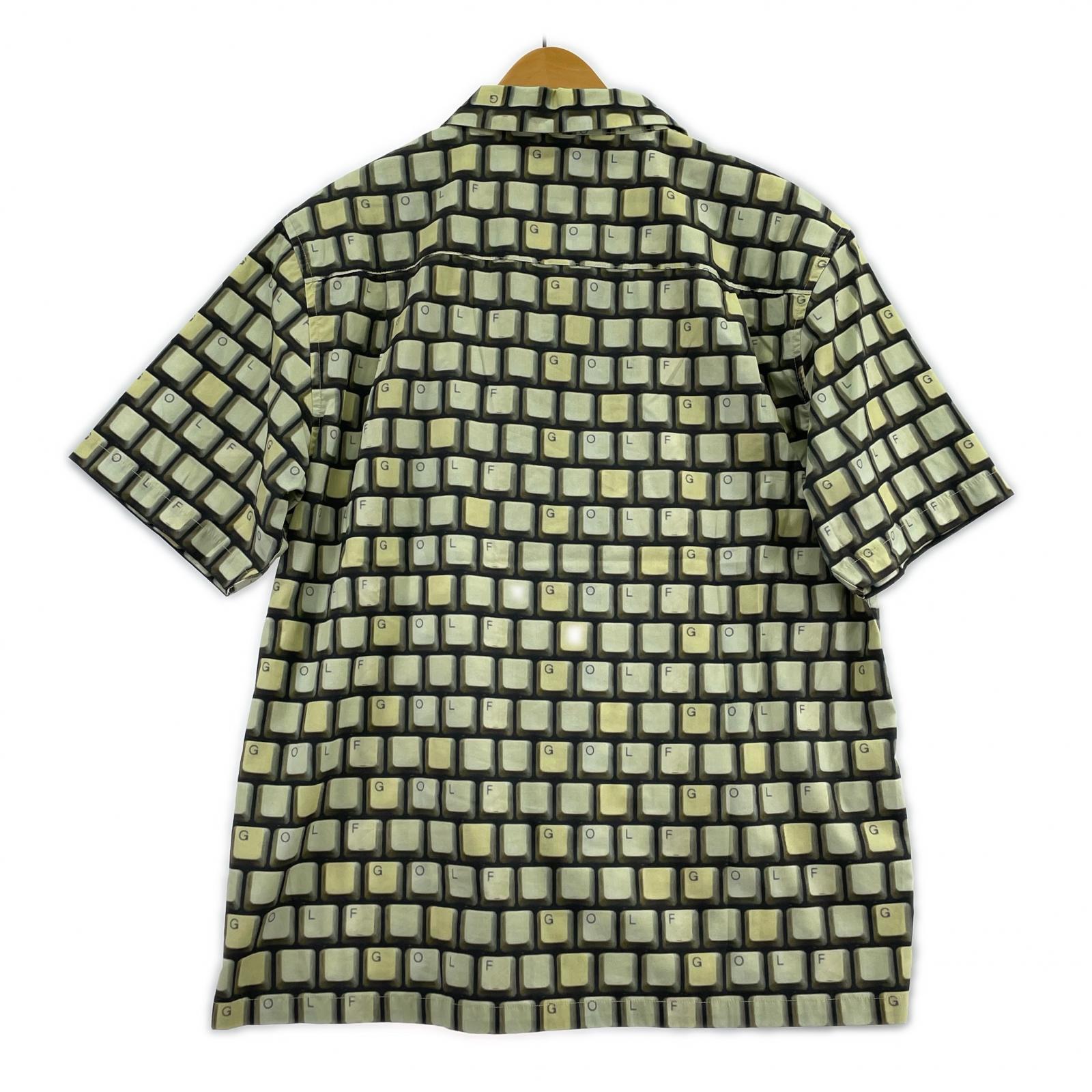 半袖シャツ GOLF WANG keyboard shirt キーボード転写プリントシャツ M M