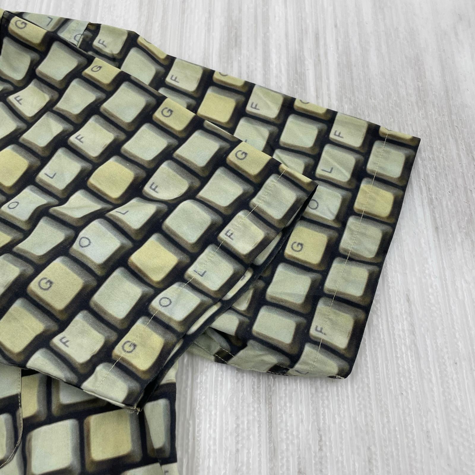 半袖シャツ GOLF WANG keyboard shirt キーボード転写プリントシャツ M M