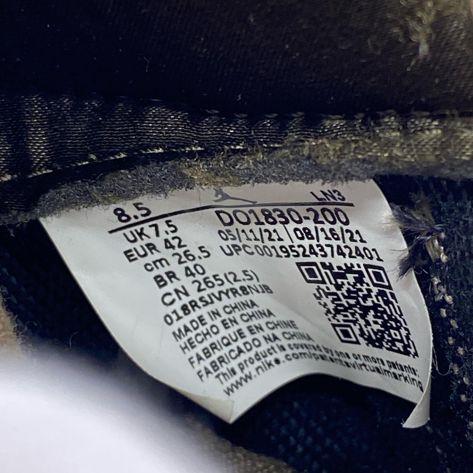 スニーカー DO1830-200 Air Jordan 3 Retro Patchwork 26.5cm (US8 1/2 UK8 EU43) カーキ