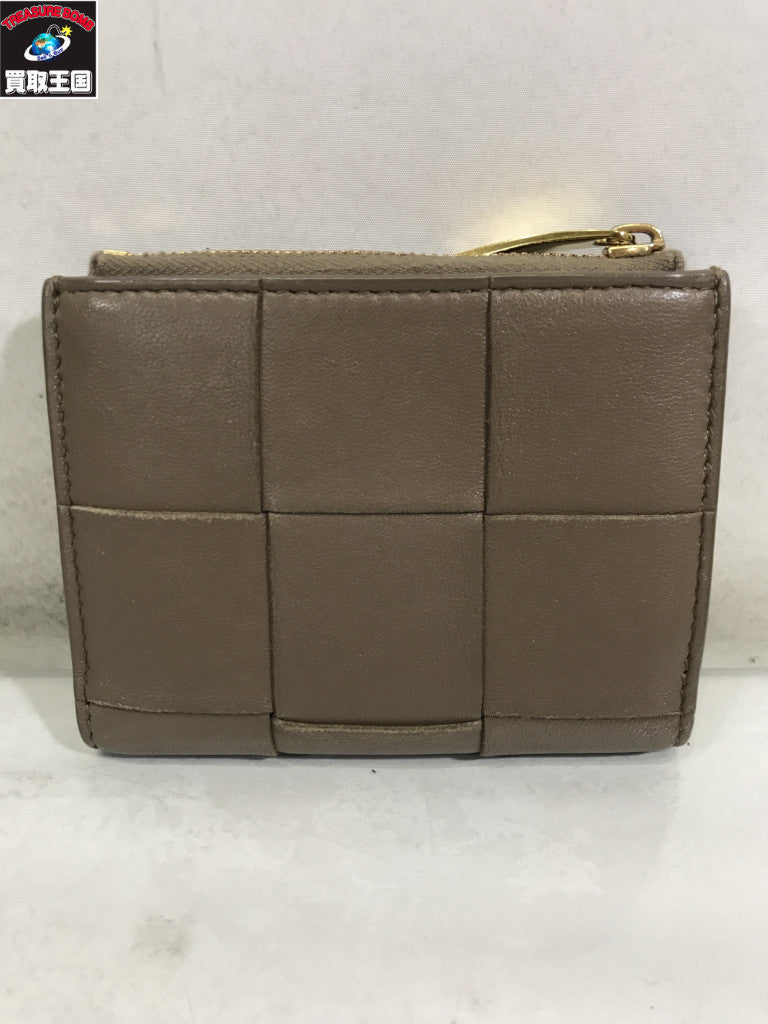 BOTTEGA VENETA マキシイントレチャート カセット 二つ折り財布 742698