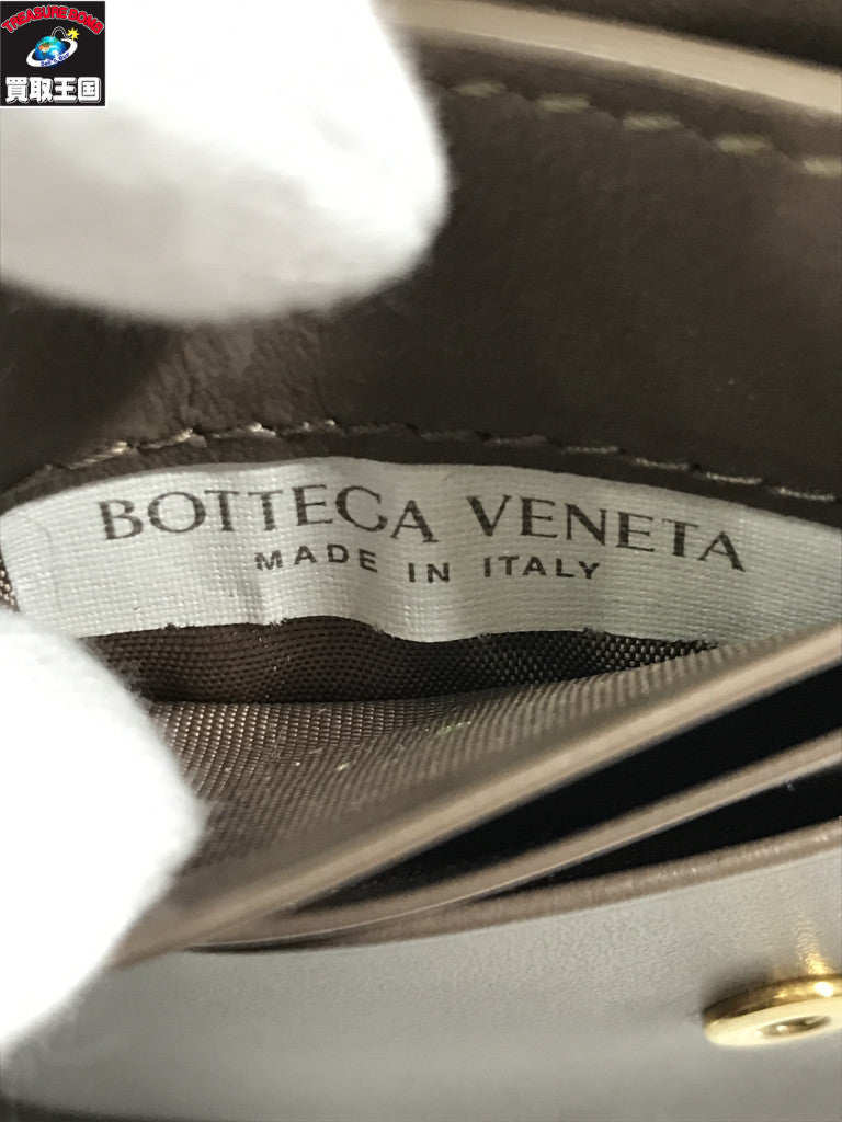 BOTTEGA VENETA マキシイントレチャート カセット 二つ折り財布 742698