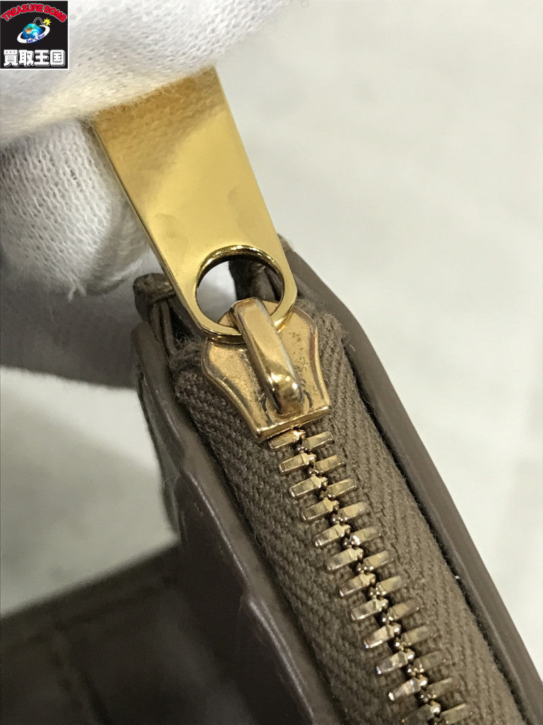 BOTTEGA VENETA マキシイントレチャート カセット 二つ折り財布 742698