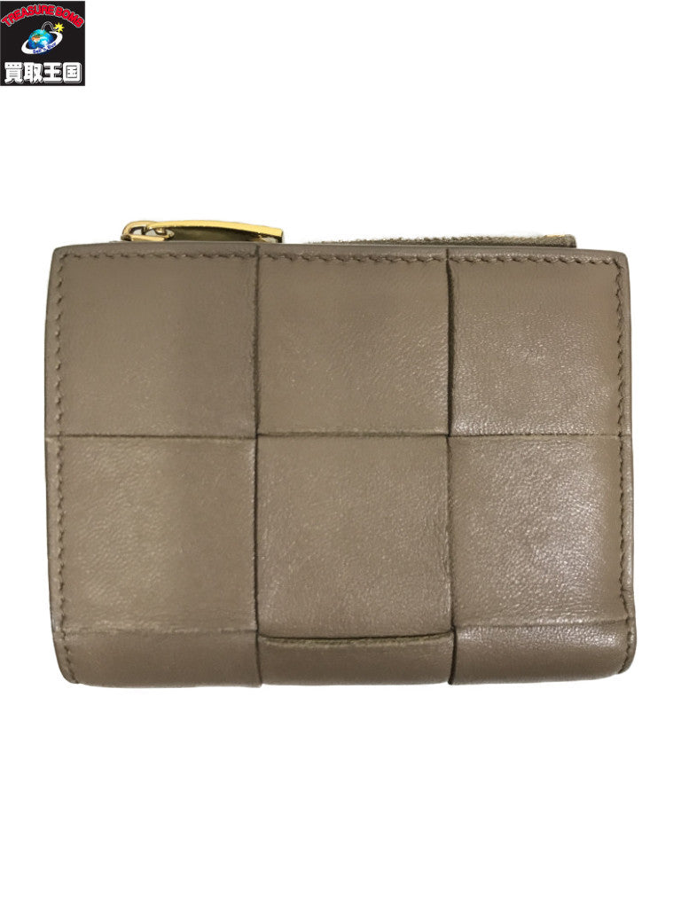 BOTTEGA VENETA マキシイントレチャート カセット 二つ折り財布 742698