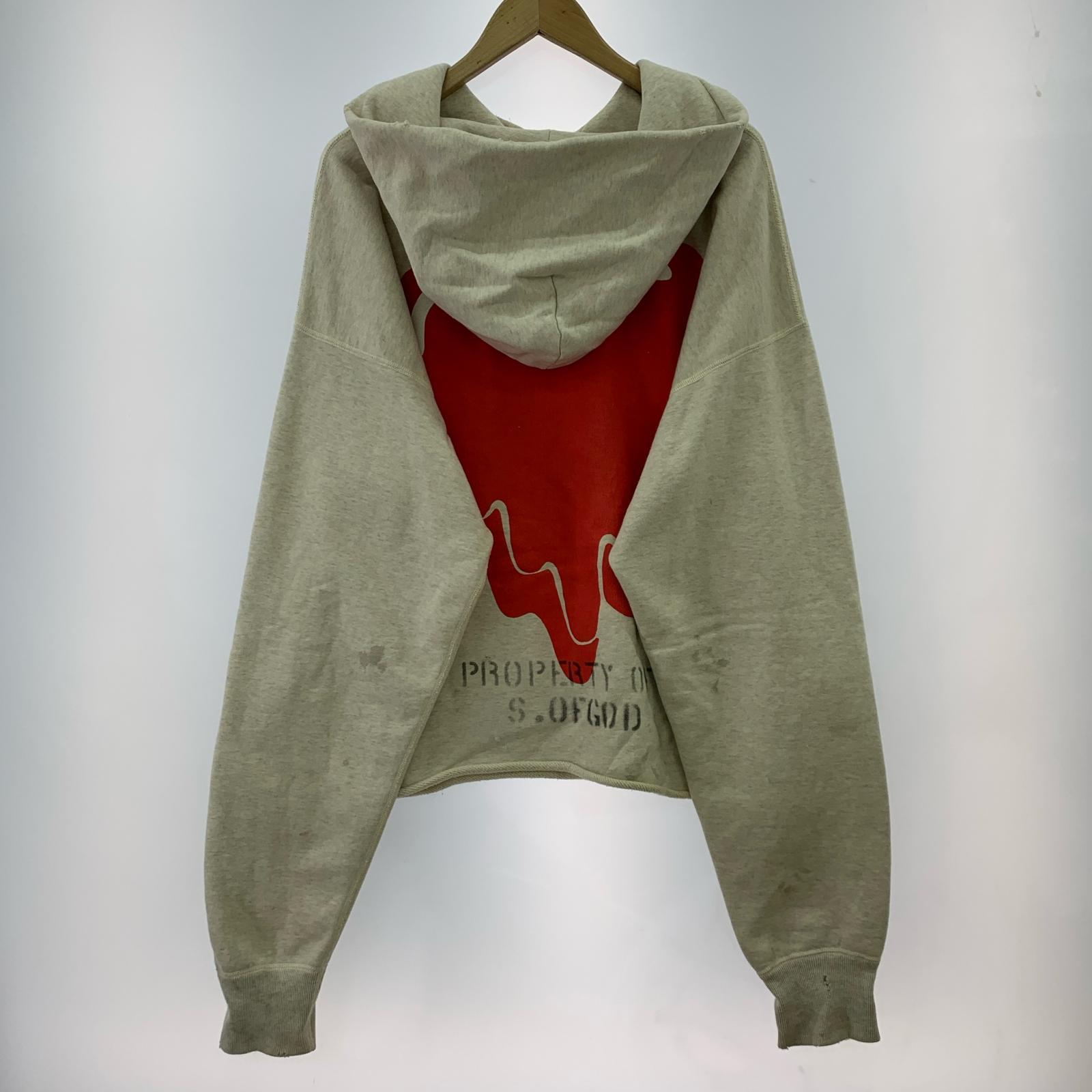 パーカー EU STM HOODIE/ダメージ加工/オートミールカラー