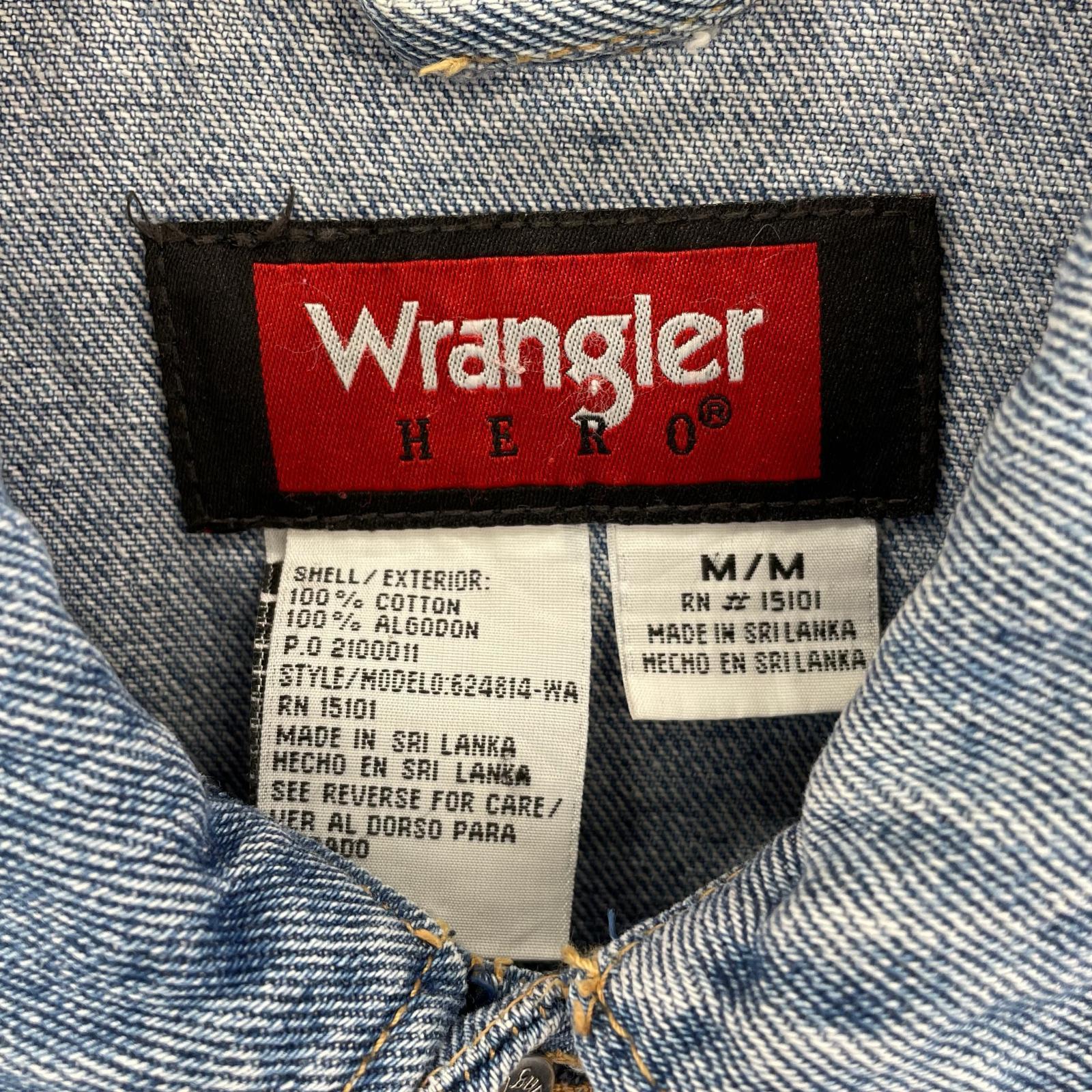 デニムジャケット S/S 90s Wrangler HERO デニムジャケット (?) ブルー