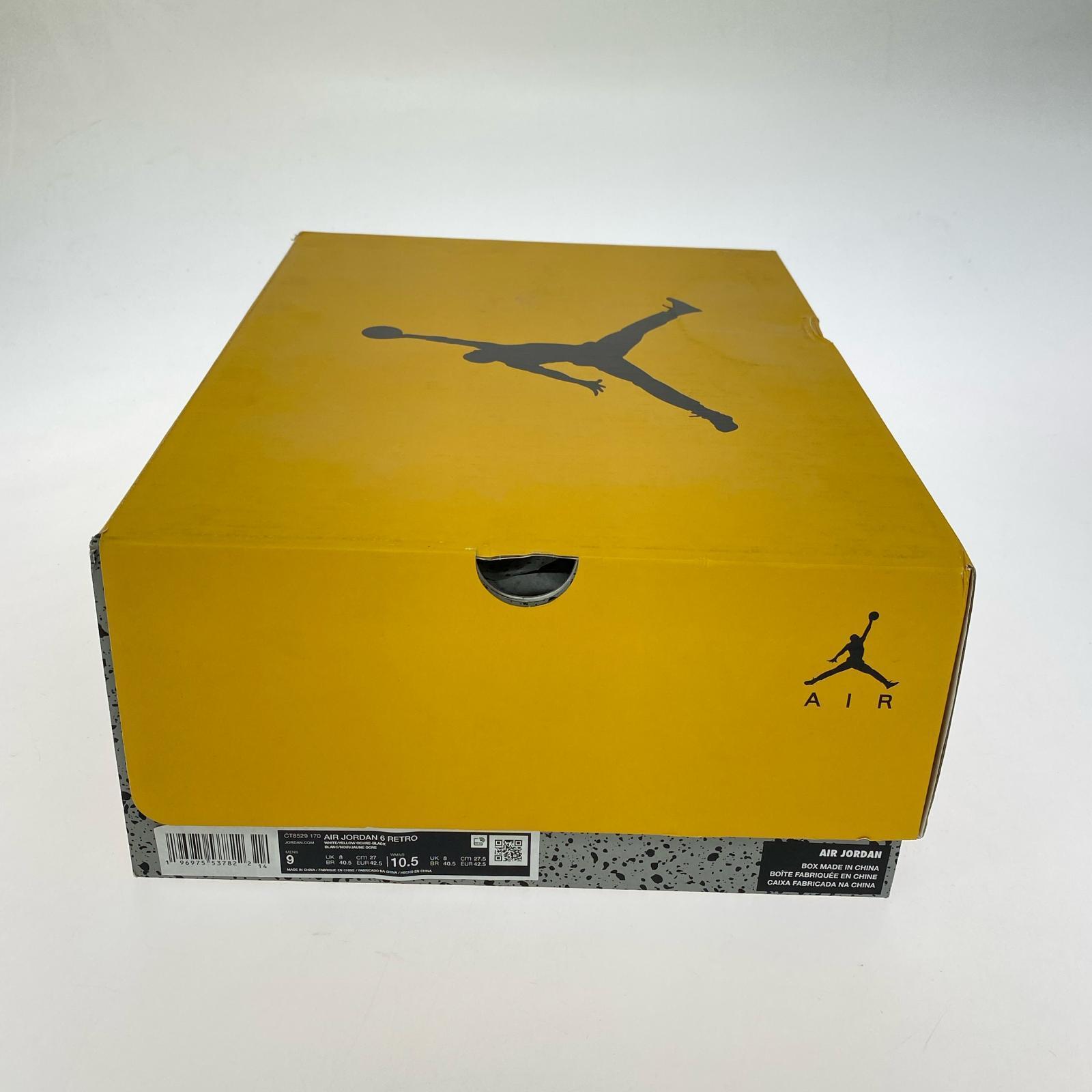 スニーカー AIR JORDAN6 RETORO 黄白 27.0cm 27cm (US9 UK8 1/2 EU44)