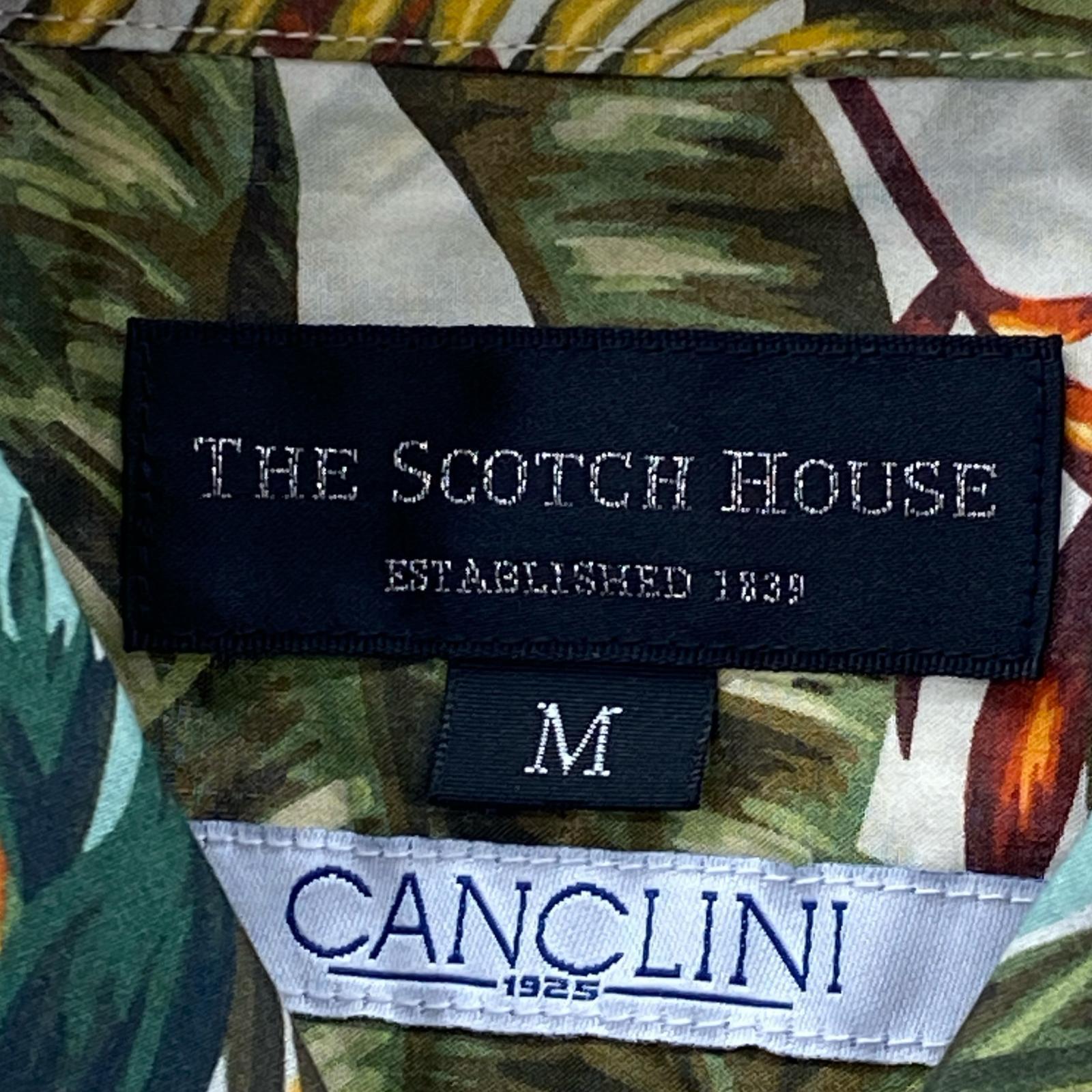 半袖シャツ THE SCOTCH HOUSE アロハシャツ 緑 M M グリーン