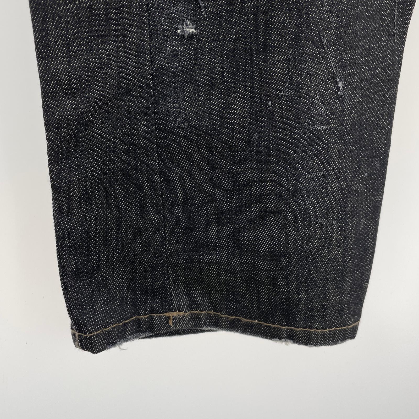デニムパンツ DSQUARED2 Tidy Biker Jean 加工デニムパンツ 48 ブラック 48 ブラック