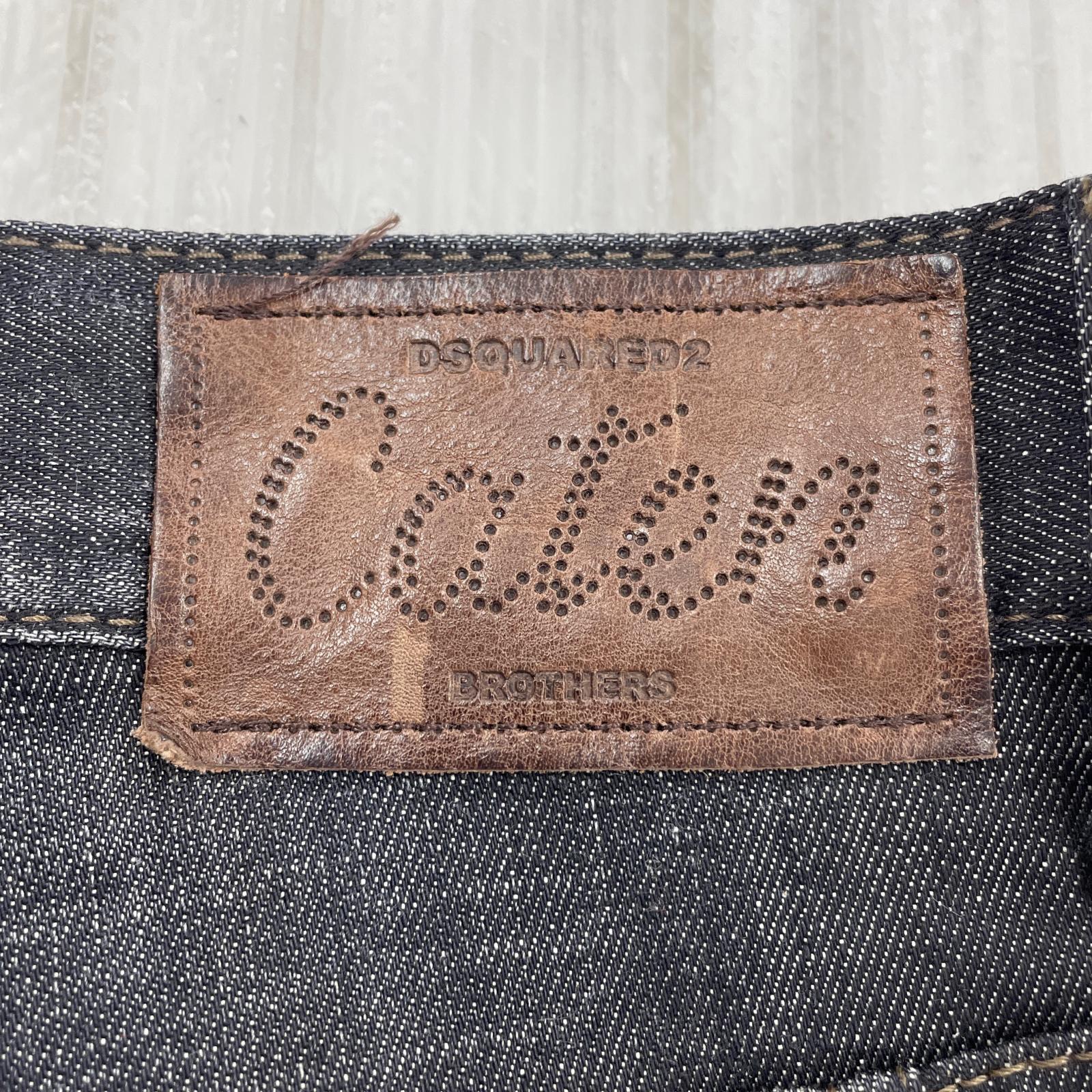 デニムパンツ DSQUARED2 Tidy Biker Jean 加工デニムパンツ 48 ブラック 48 ブラック