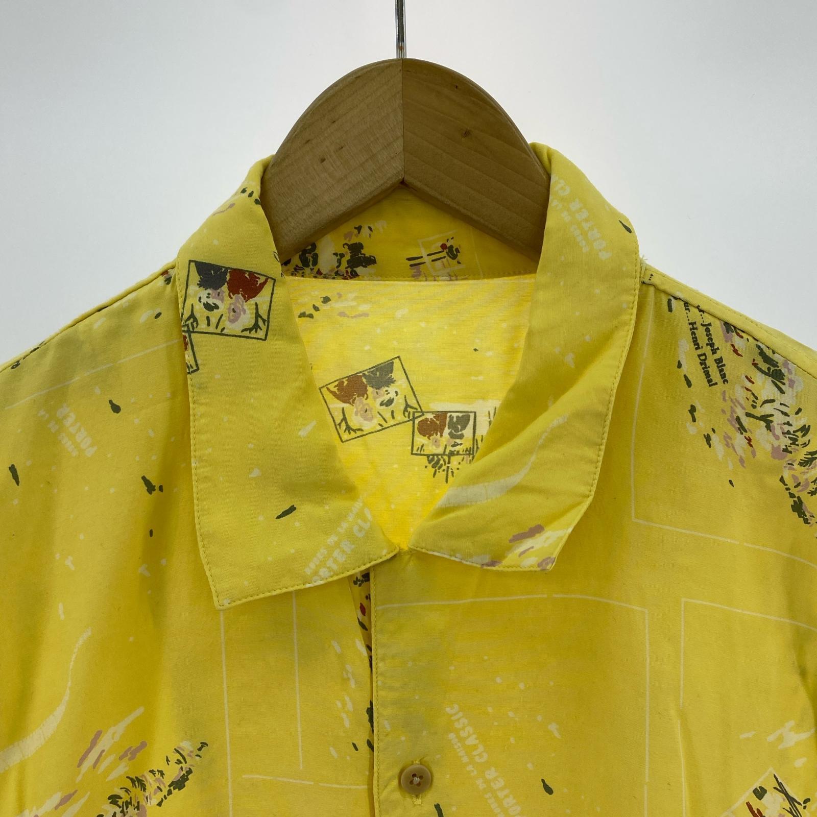 半袖シャツ Porter Classic ALOHA SHIRT FRENCH FILM アロハシャツ L イエロー L イエロー