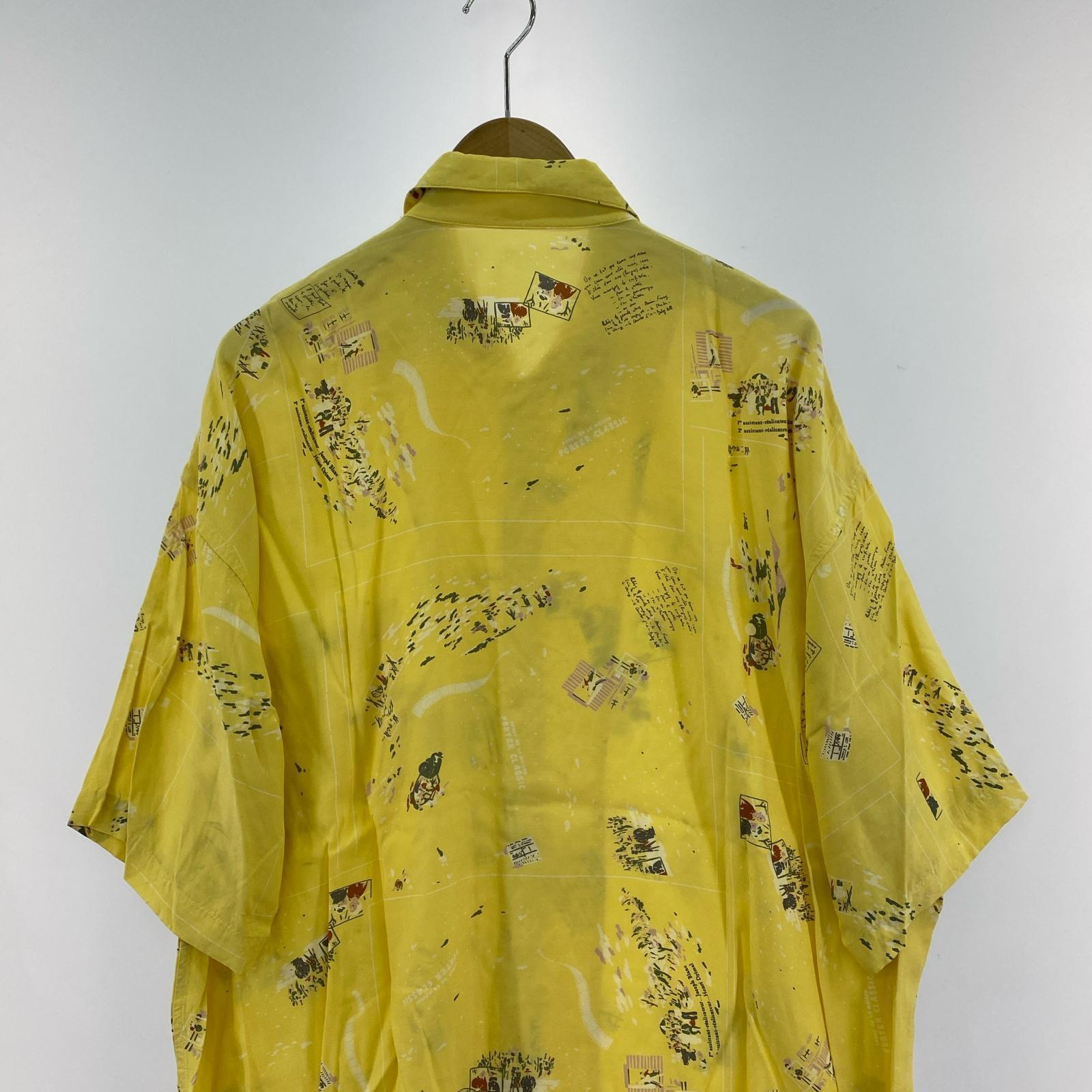 半袖シャツ Porter Classic ALOHA SHIRT FRENCH FILM アロハシャツ L イエロー L イエロー