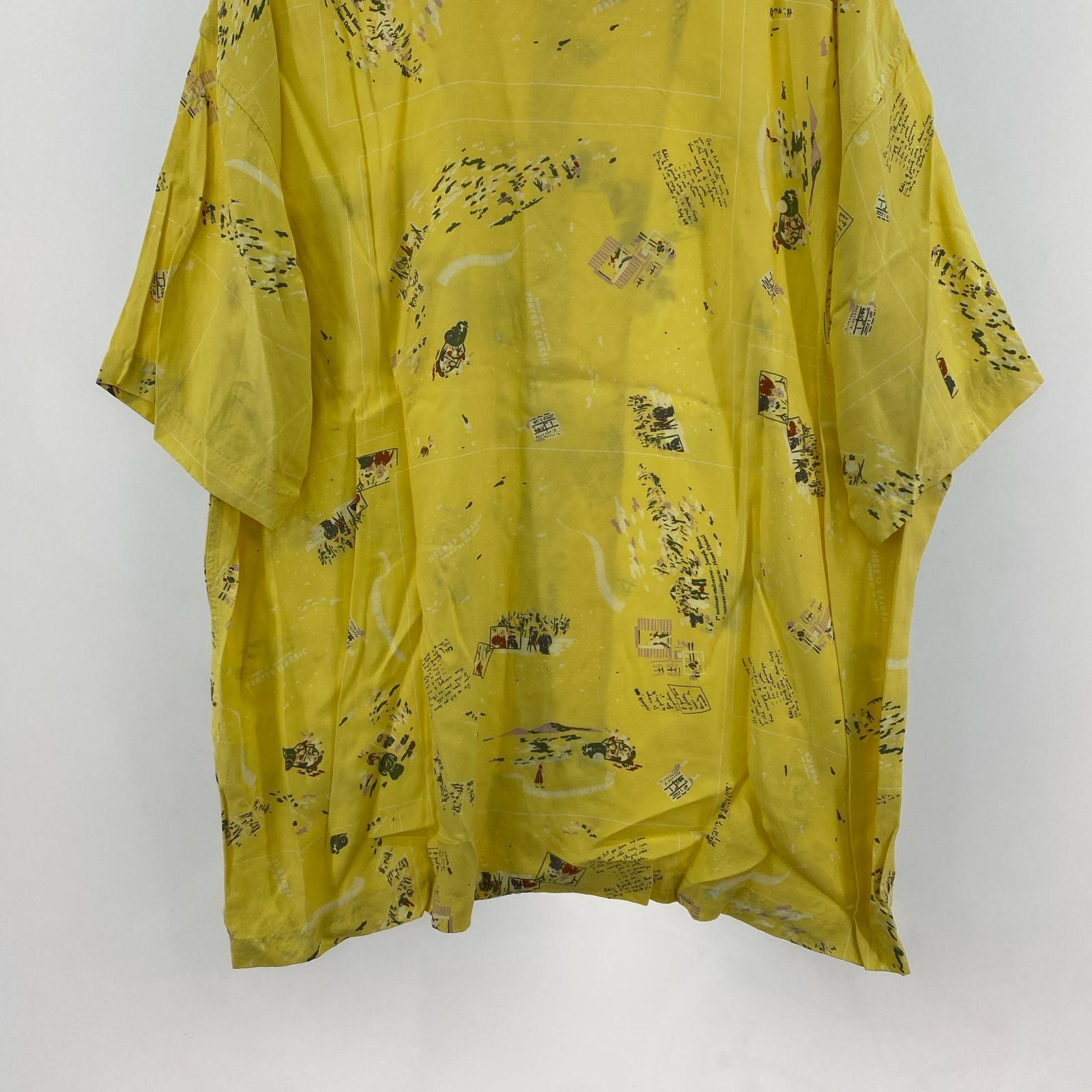 半袖シャツ Porter Classic ALOHA SHIRT FRENCH FILM アロハシャツ L イエロー L イエロー