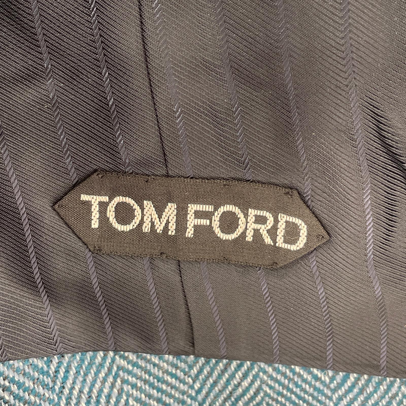 長袖シャツ TOM FORD ツイードジレ 48 ブルー 48 ブルー