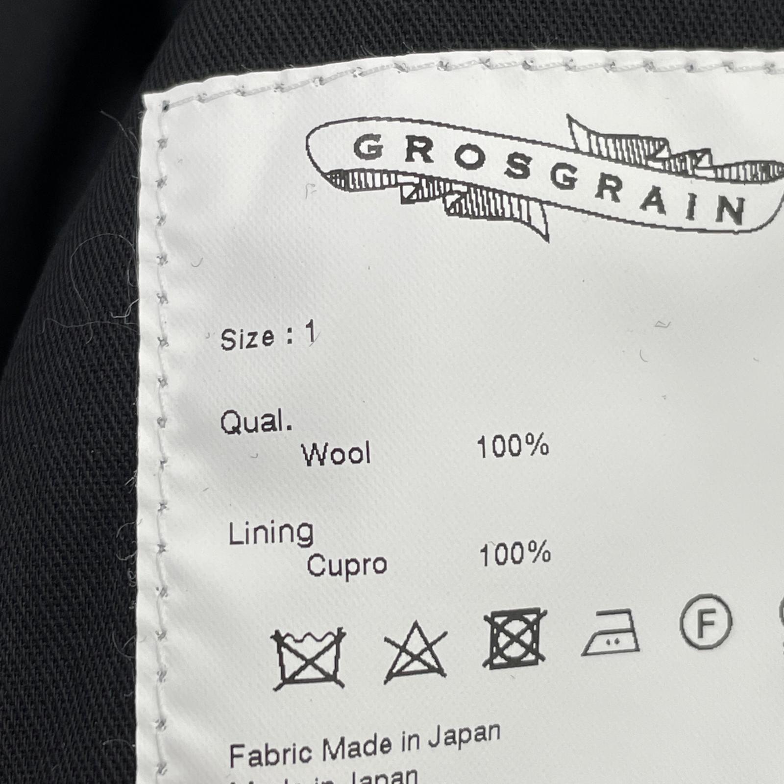 ジャケット GROSGRAIN ダブルブレスト セットアップ デザイン スーツ 2/1 ブラック 2 ブラック
