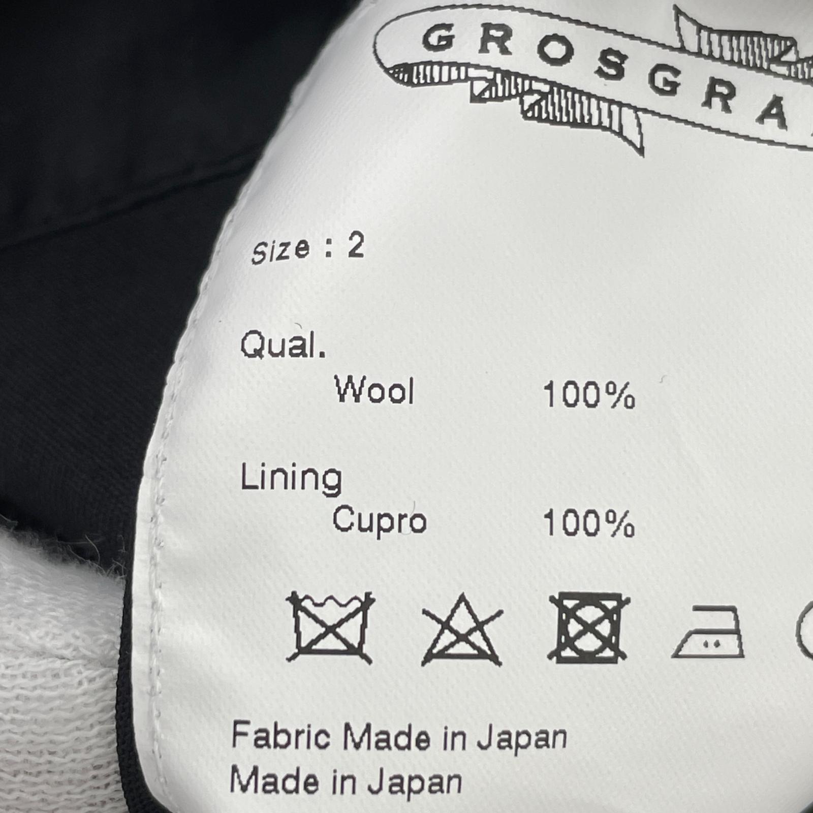 ジャケット GROSGRAIN ダブルブレスト セットアップ デザイン スーツ 2/1 ブラック 2 ブラック