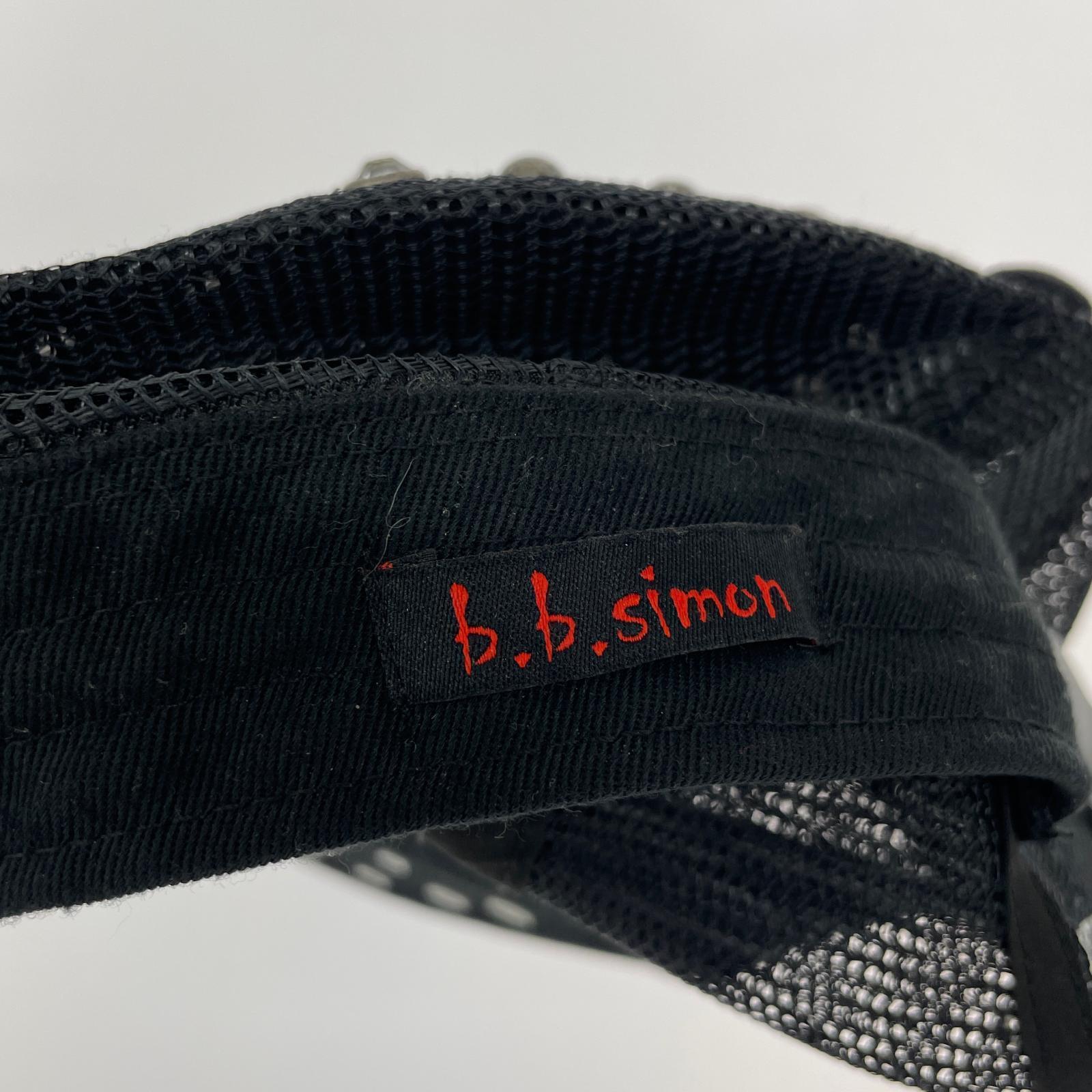 キャップ B.B. Simon Studded Canvas Mesh Back 5P ブラック