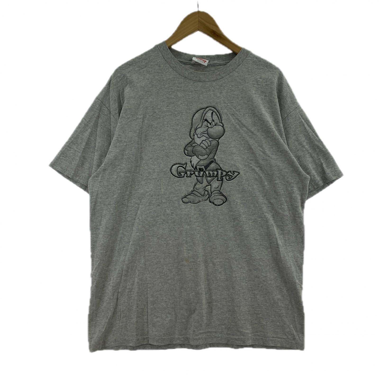 半袖Tシャツ Disney 立体プリントTEE L グレー