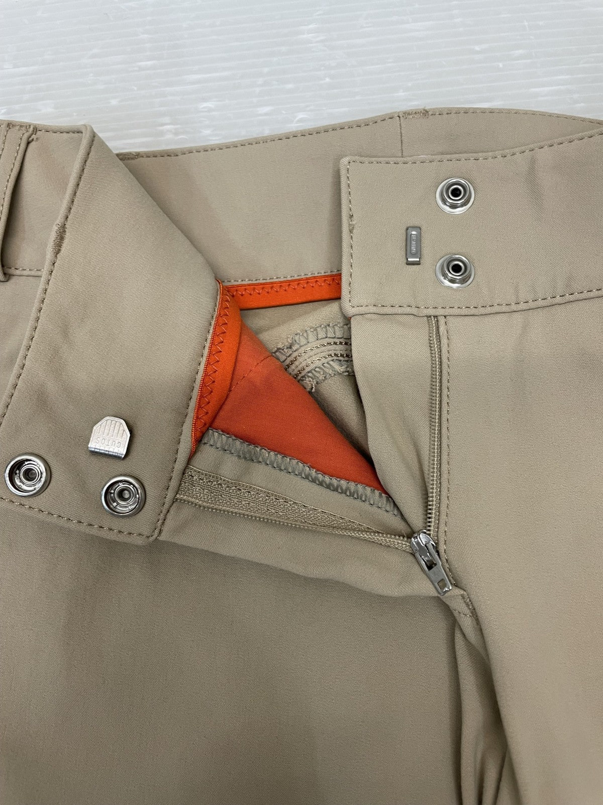 HERMES SELLIER H刺繍 ライディングパンツ 38 ベージュ