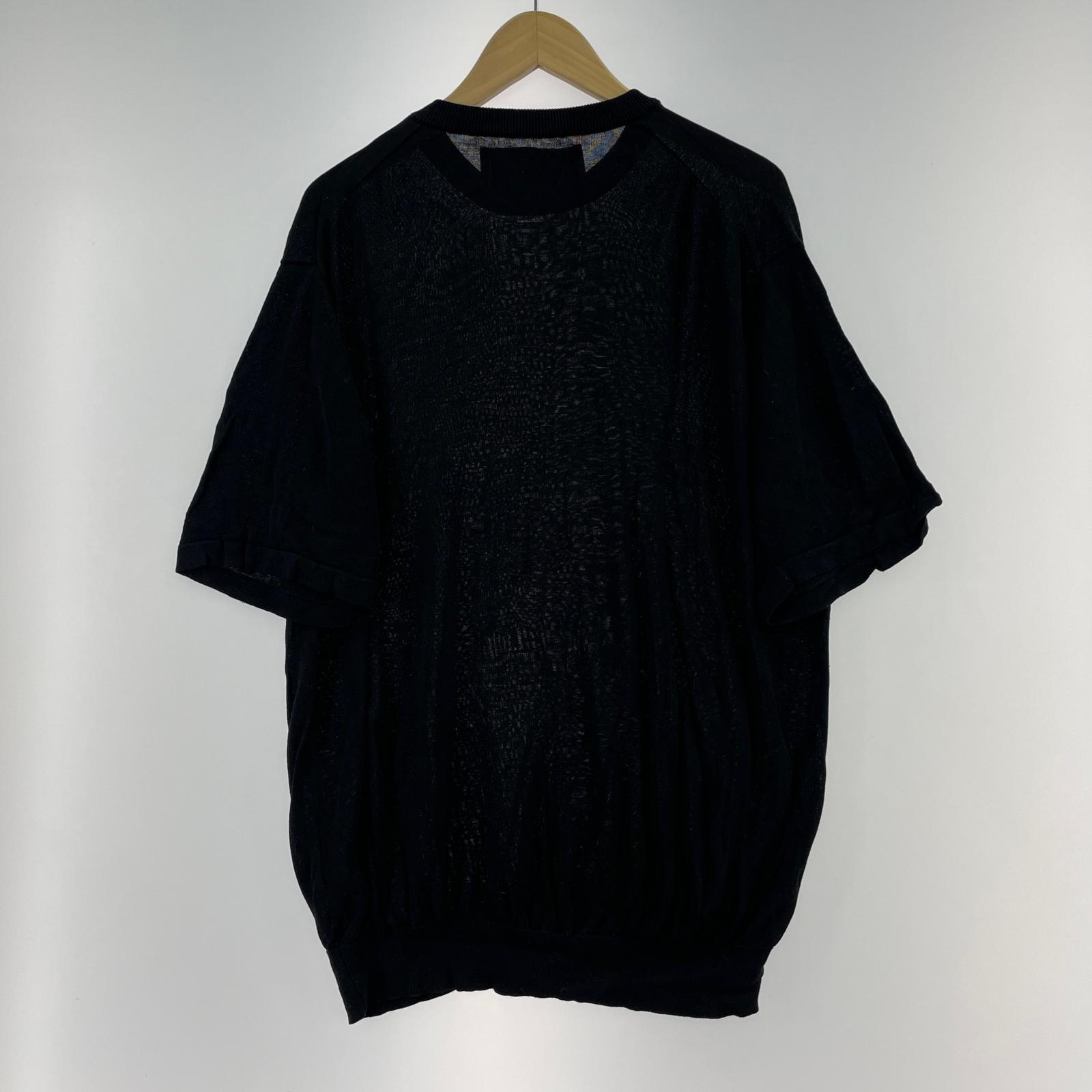 半袖Tシャツ walenode silk Sheer knit T-shirts 2 ブラック ブラック