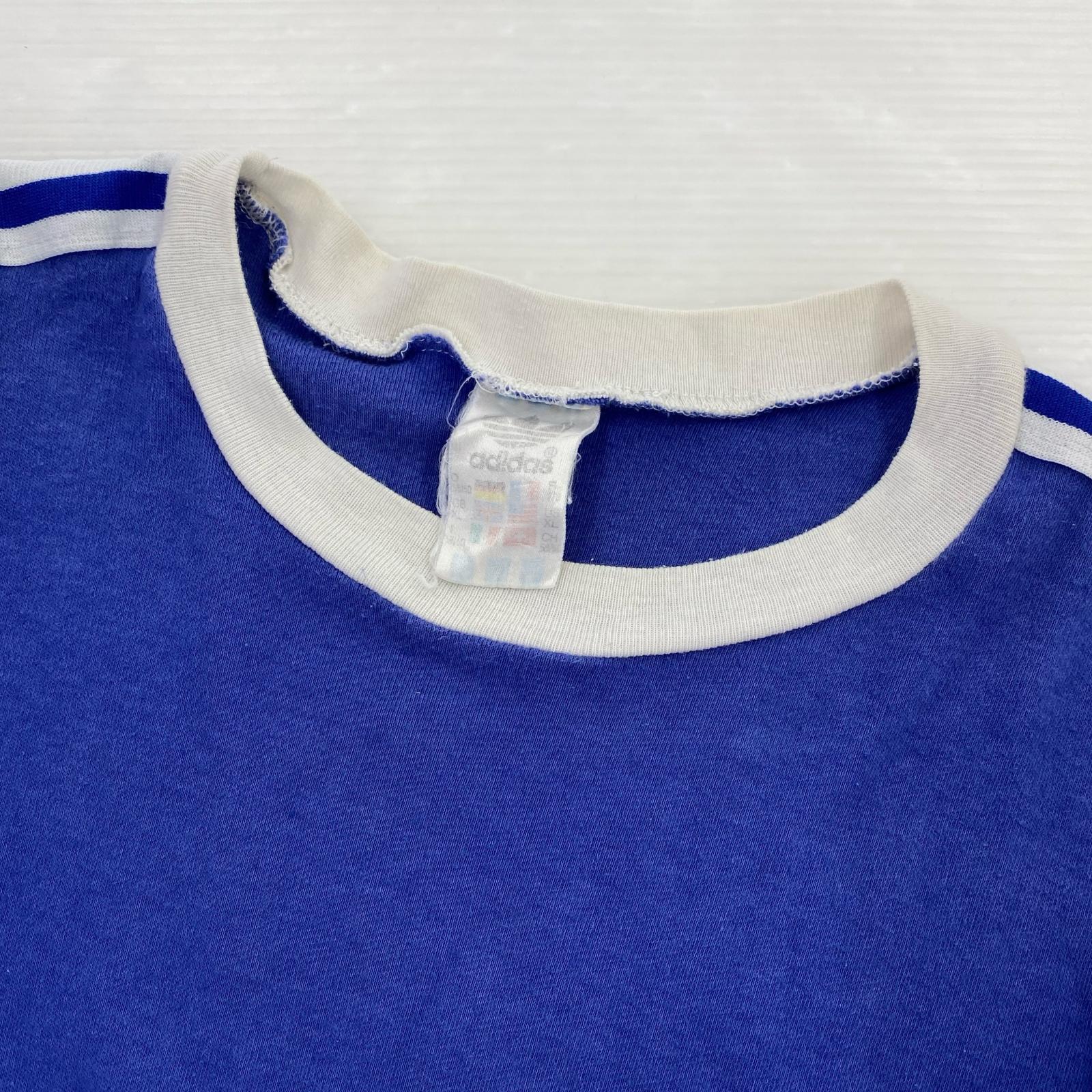 半袖Tシャツ 80S~90S 万国旗タグ ssカットソー 青 ブルー