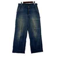 デニムパンツ 50-60s デニムペインターパンツ GRIPPERジップ 実寸30