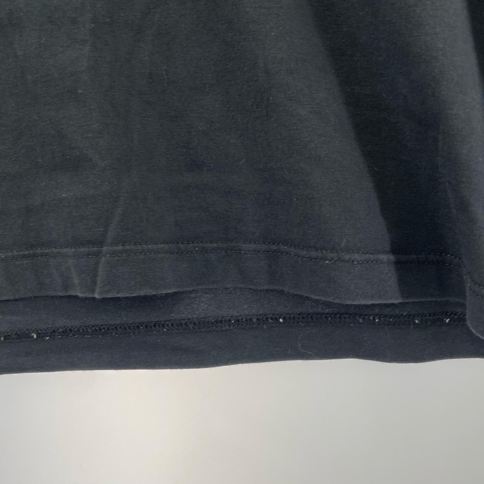 半袖Tシャツ ペイントプリントロゴ 黒 (M) M ブラック