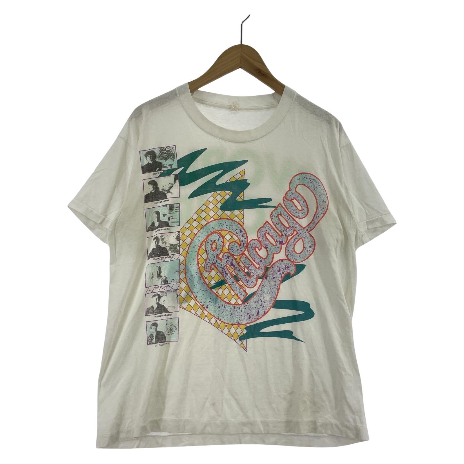 半袖Tシャツ 80s CHICAGO ワールドツアー 白 ホワイト