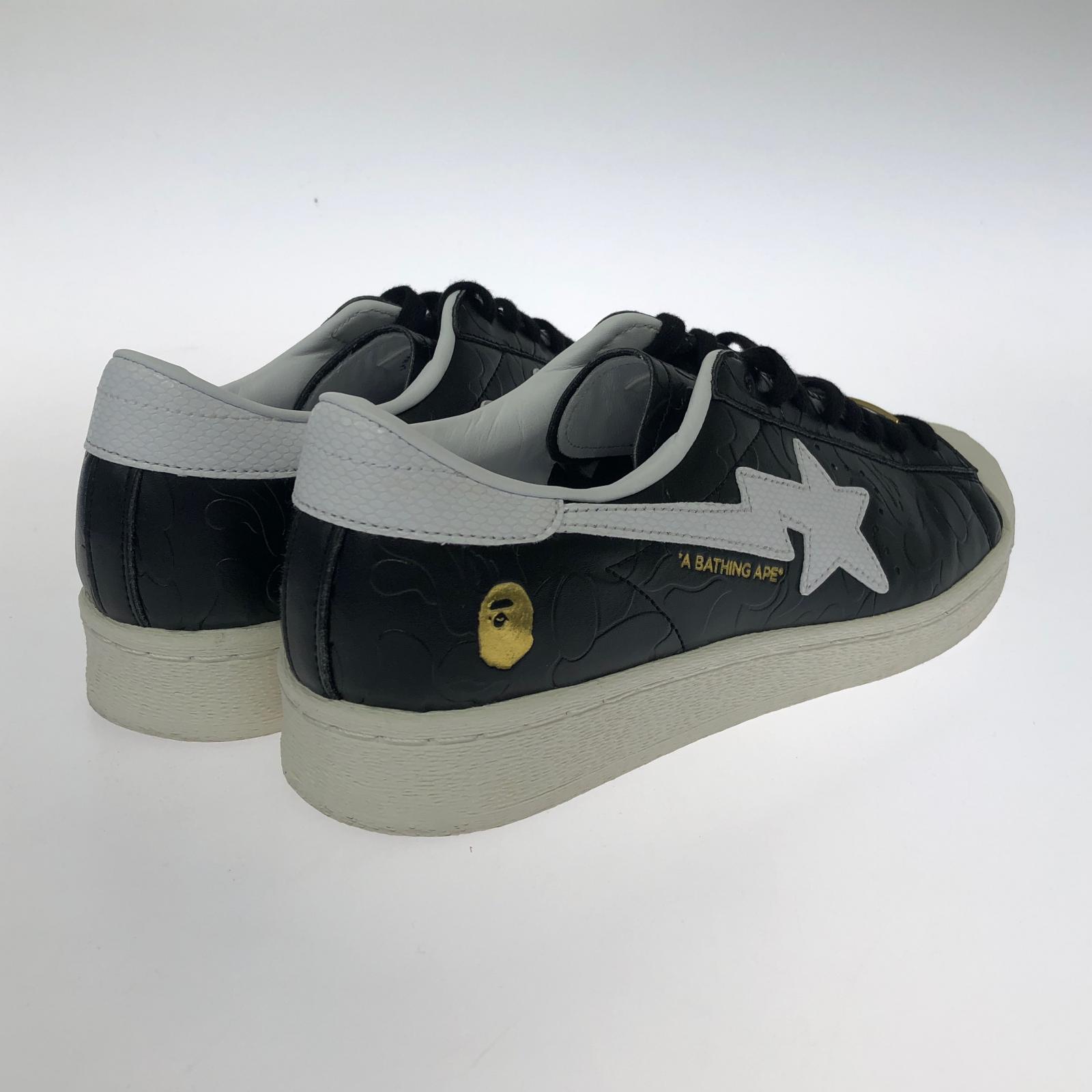 スニーカー ×BAPE superstar 28cm (US10 UK9 1/2 EU46) ブラック