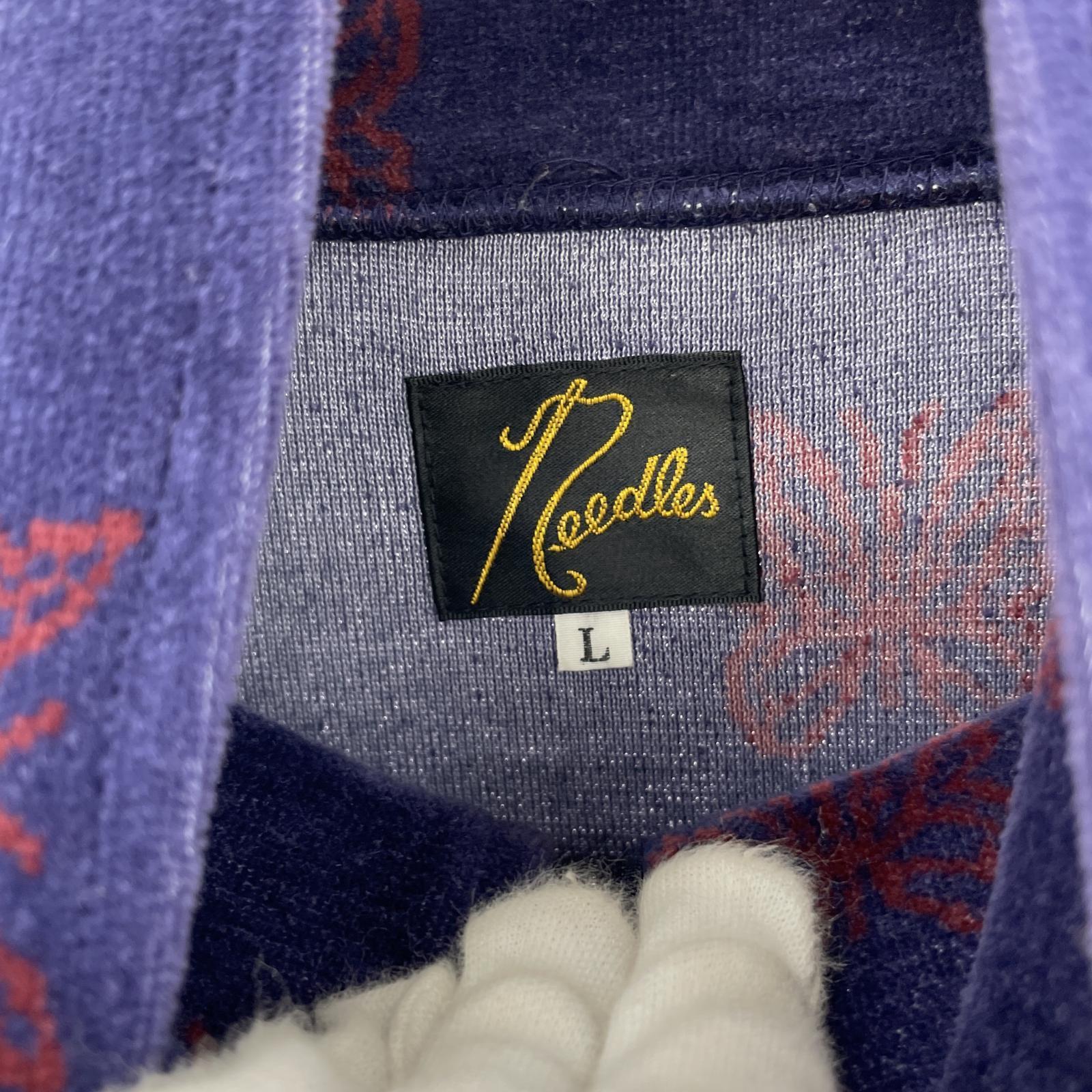ブルゾン 22AW Track Jacket ベロア ロゴ総柄 紫 L L パープル