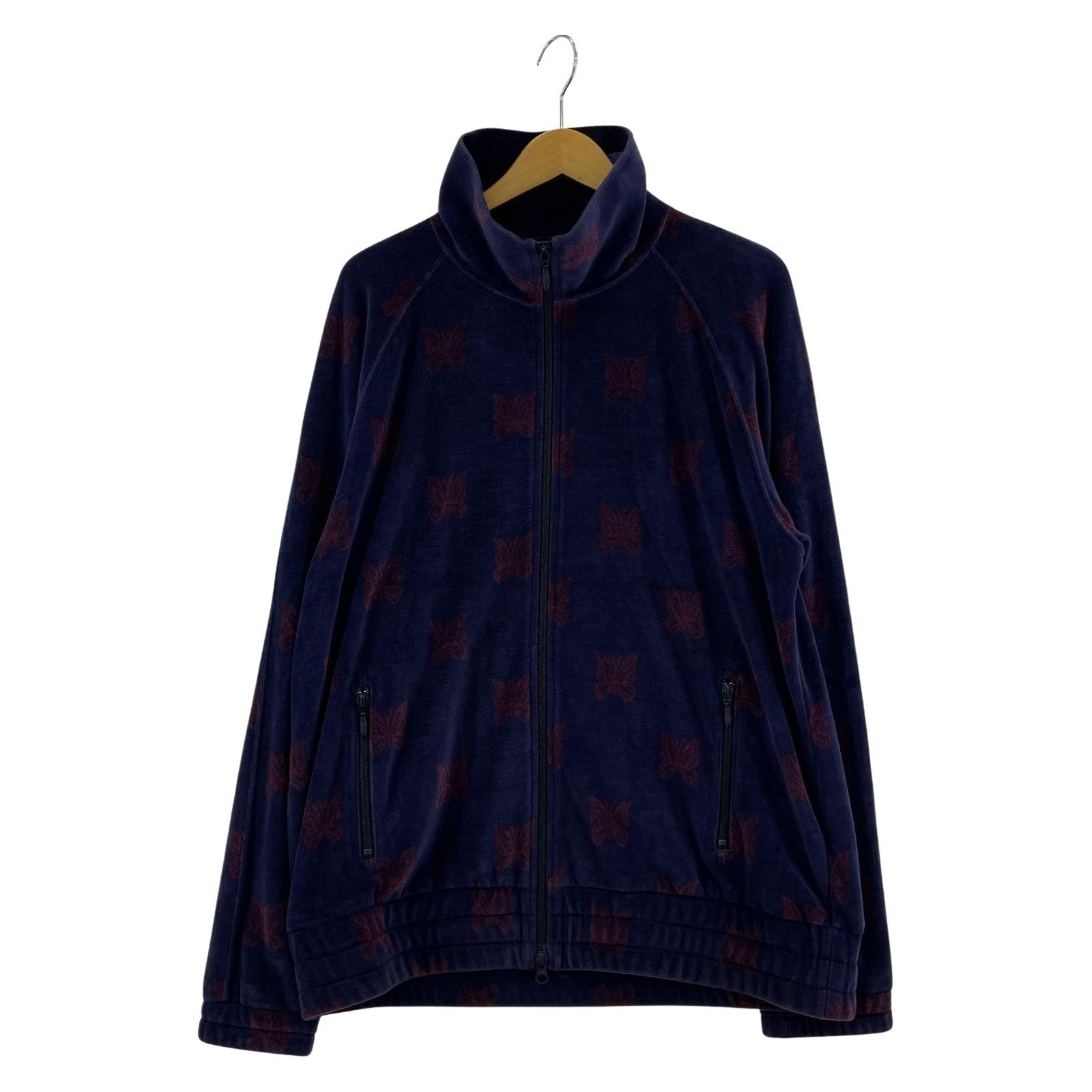 ブルゾン 22AW Track Jacket ベロア ロゴ総柄 紫 L L パープル