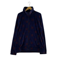 ブルゾン 22AW Track Jacket ベロア ロゴ総柄 紫 L L パープル